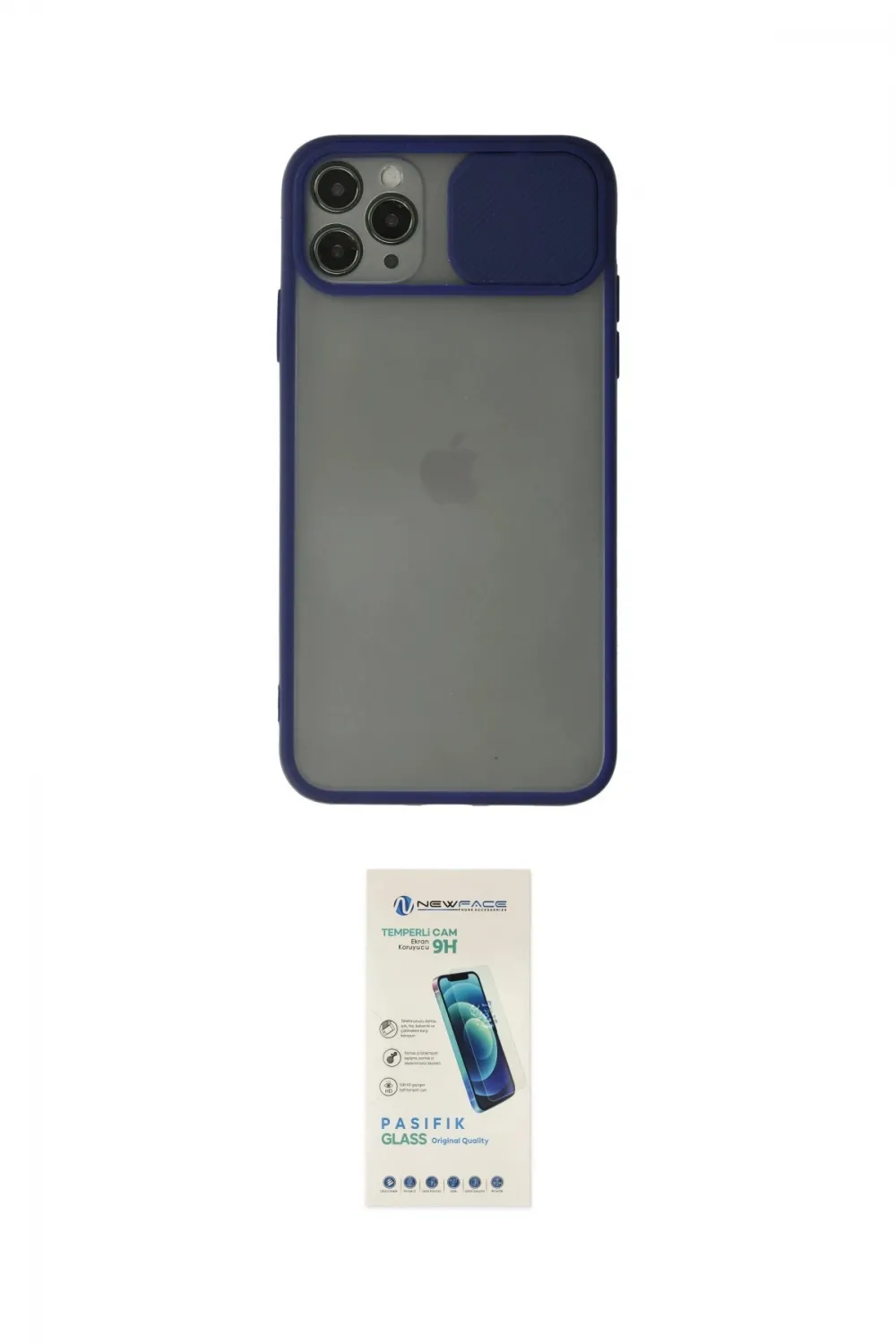 ieg™ iPhone 11 Pro Kılıf Vadi Çizgi - Şeffaf Pasifik Cam Ekran Koruyucu