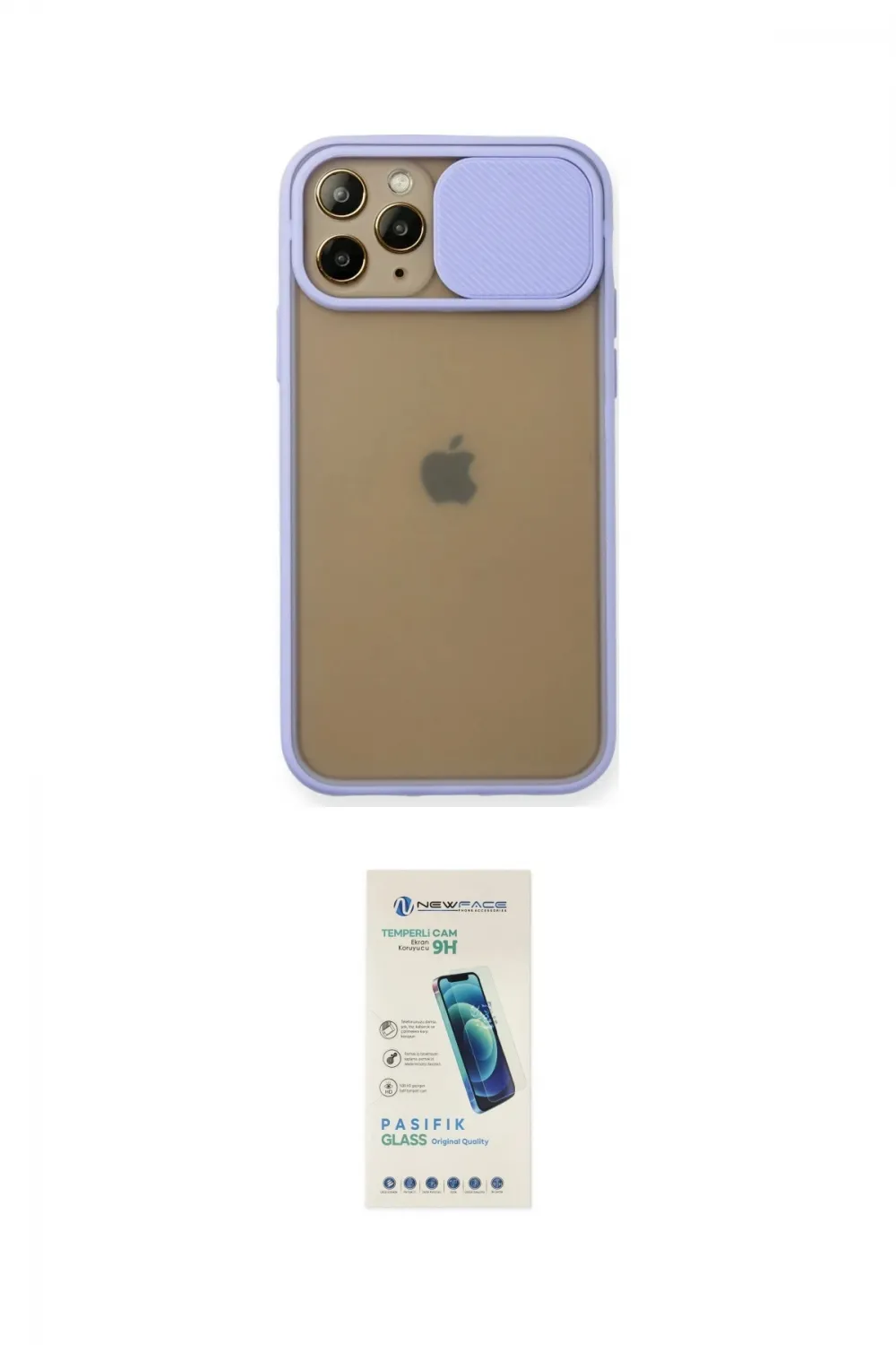 ieg™ iPhone 11 Pro Kılıf Vadi Çizgi - Şeffaf Pasifik Cam Ekran Koruyucu