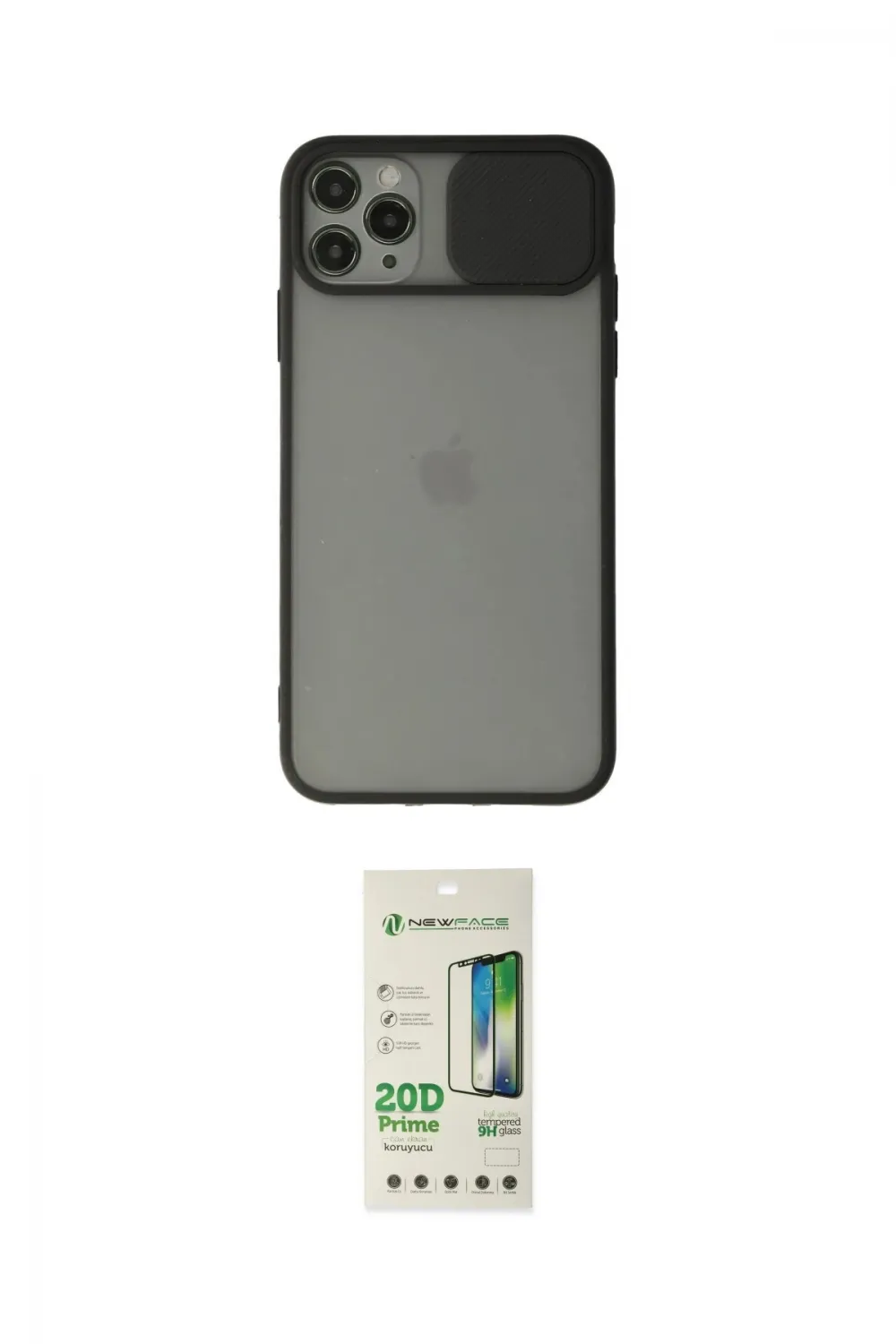 ieg™ iPhone 11 Pro Kılıf Vadi Çizgi - Siyah 20D Premium Cam Ekran Koruyucu