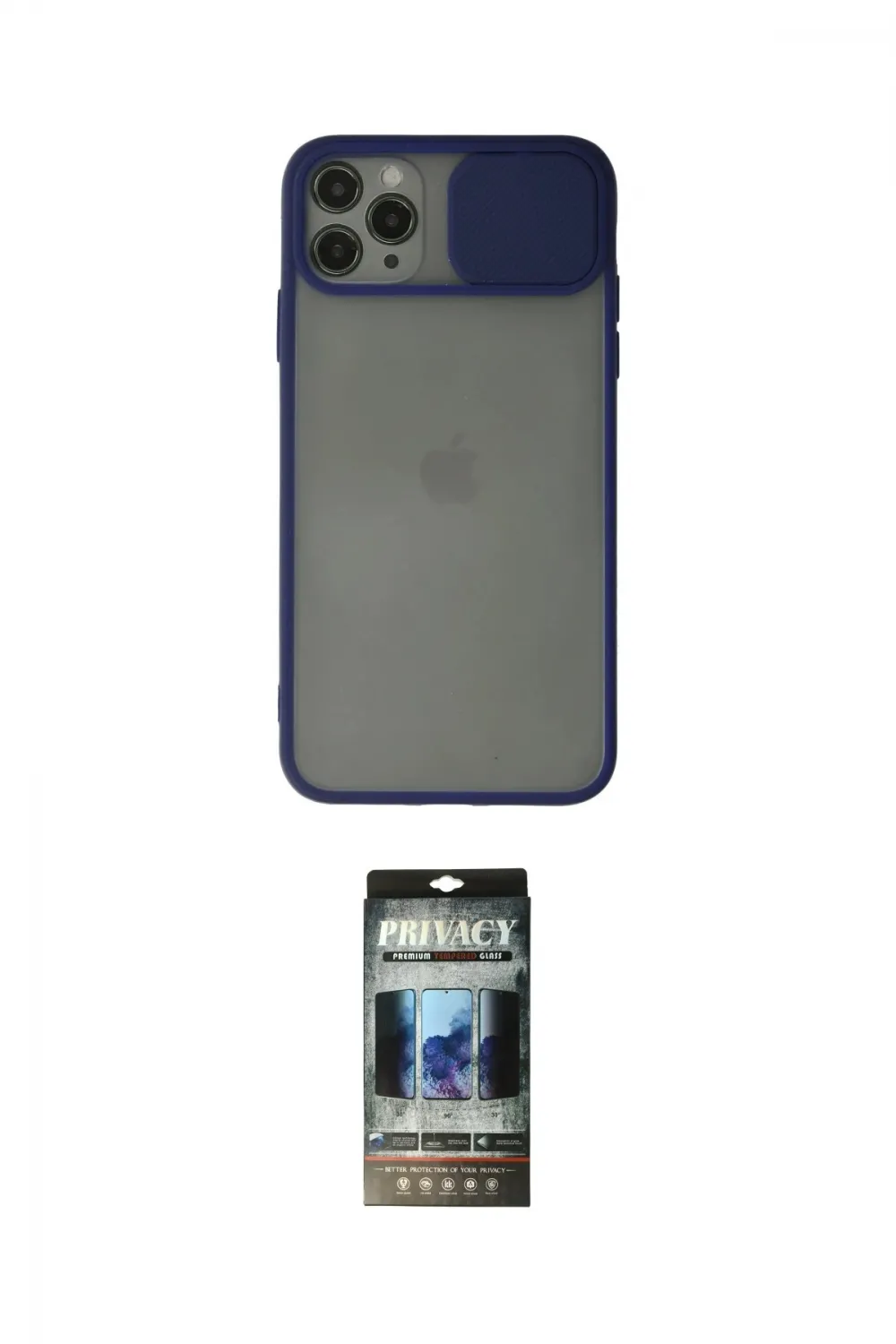 ieg™ iPhone 11 Pro Kılıf Vadi Çizgi - Siyah 34D Hayalet Izgaralı Cam