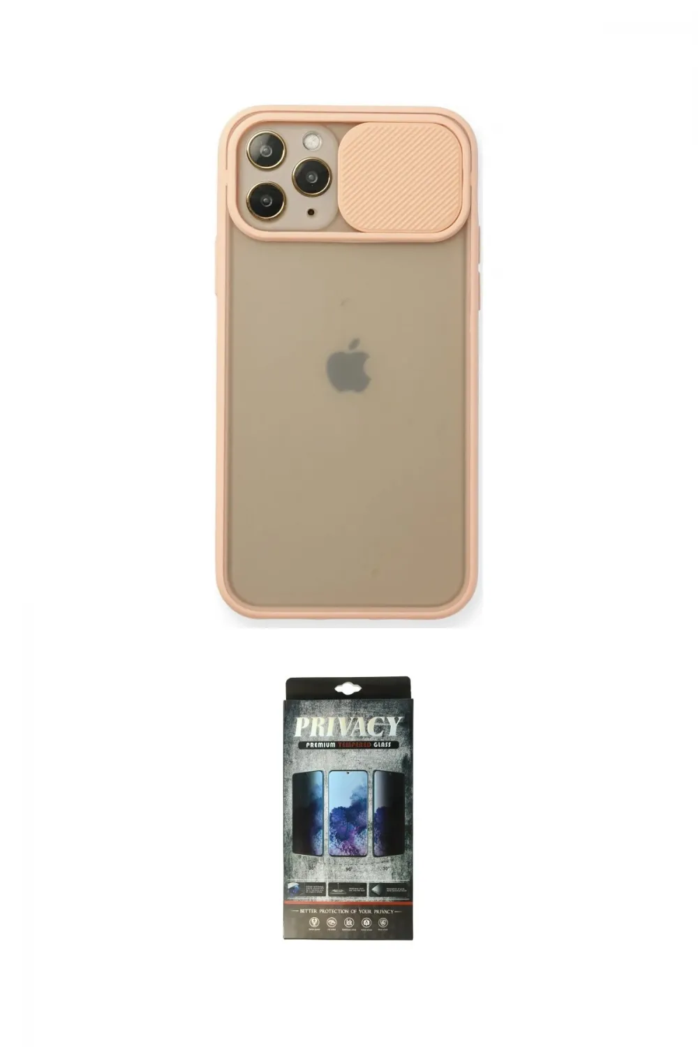 ieg™ iPhone 11 Pro Kılıf Vadi Çizgi - Siyah 34D Hayalet Izgaralı Cam