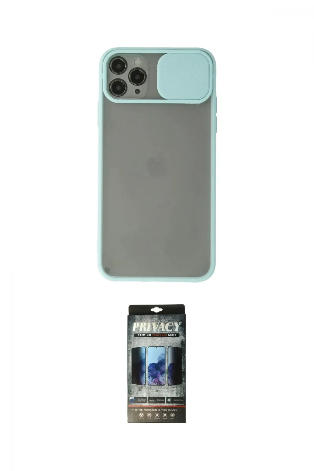 ieg™ iPhone 11 Pro Kılıf Vadi Çizgi - Siyah 34D Hayalet Izgaralı Cam