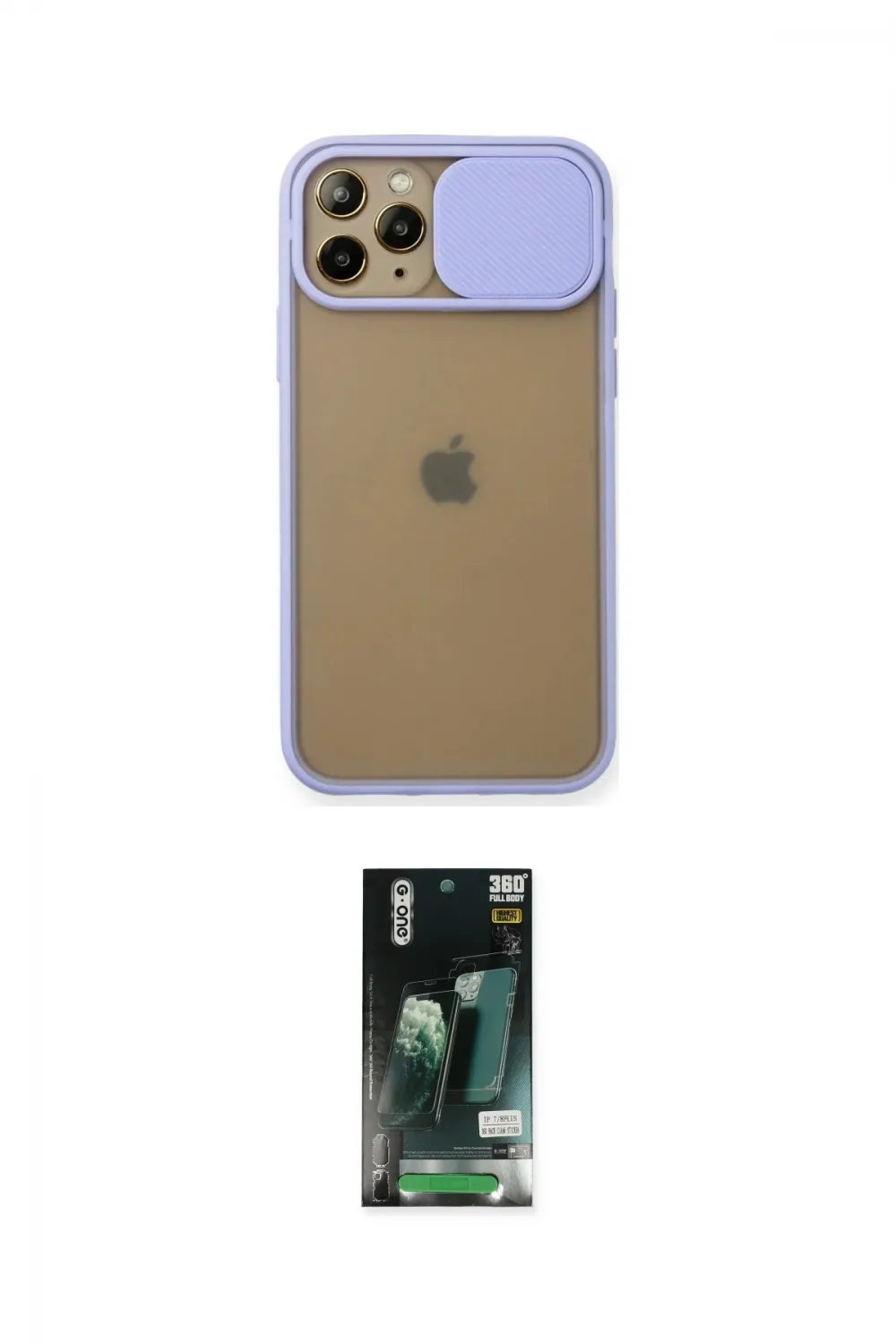 ieg™ iPhone 11 Pro Kılıf Vadi Çizgi - Siyah 360 Mat Full Body Arka Koruyucu