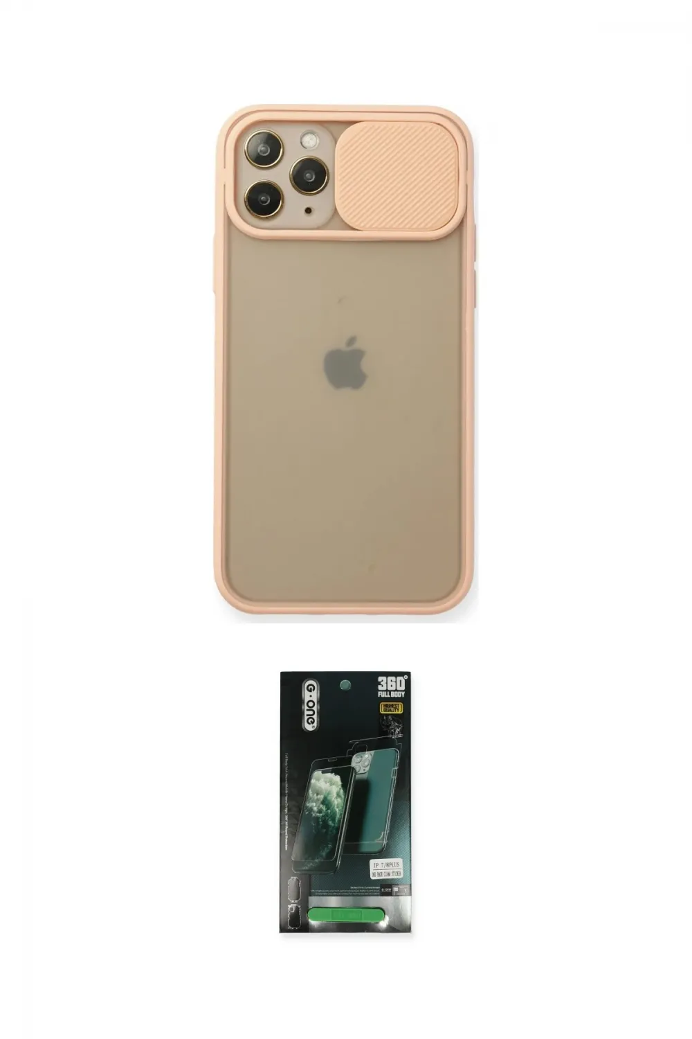 ieg™ iPhone 11 Pro Kılıf Vadi Çizgi - Siyah 360 Mat Full Body Arka Koruyucu