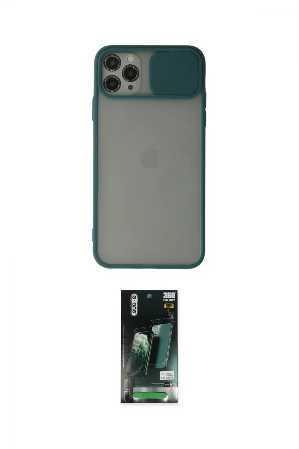 ieg™ iPhone 11 Pro Kılıf Vadi Çizgi - Siyah 360 Mat Full Body Arka Koruyucu