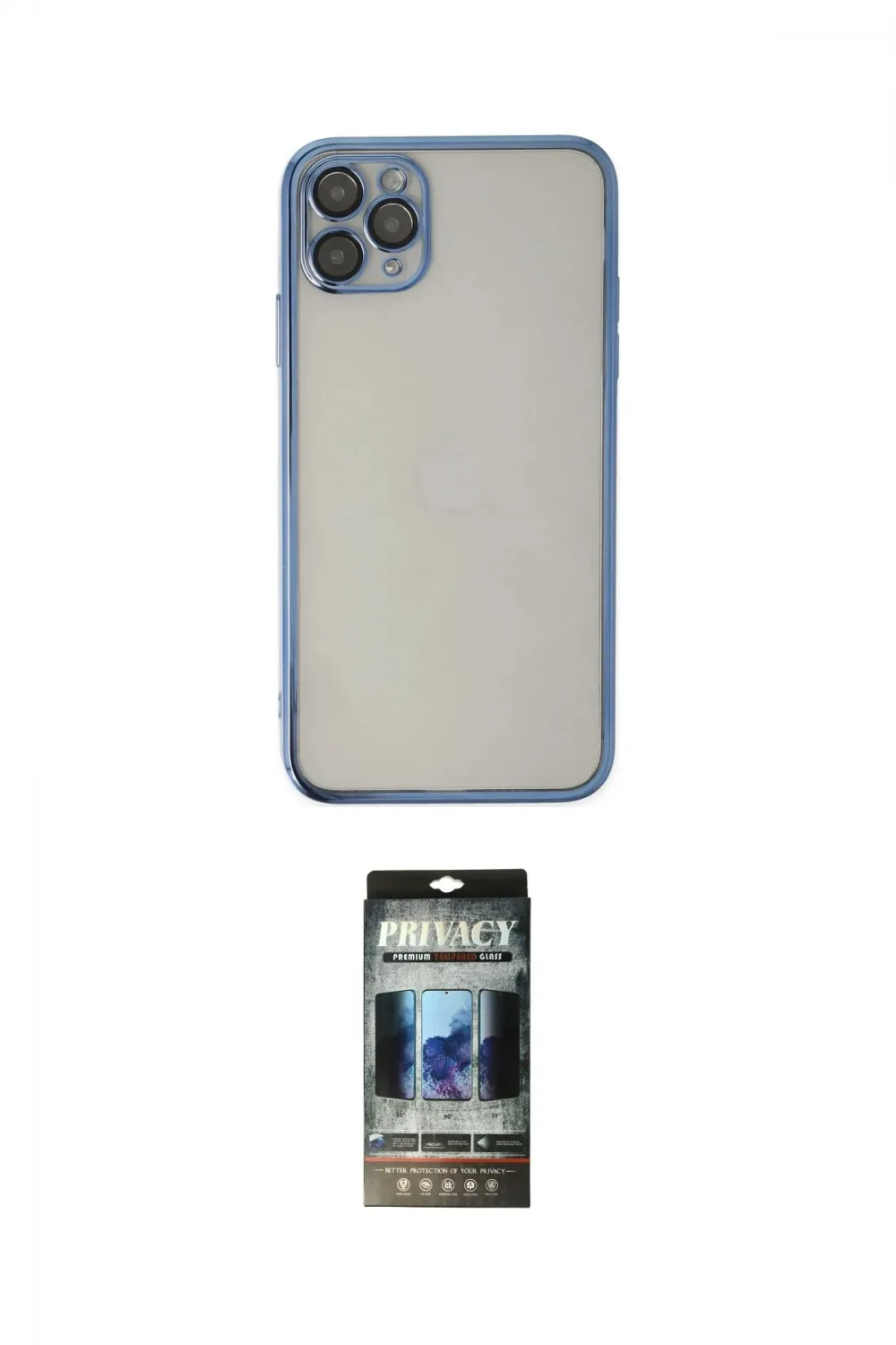 ieg™ iPhone 11 Pro Kılıf Vadi Minimal - Siyah 34D Hayalet Izgaralı Cam