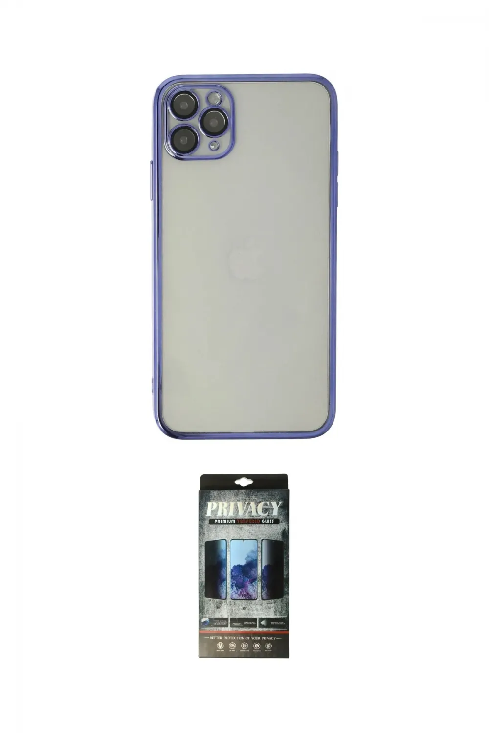 ieg™ iPhone 11 Pro Kılıf Vadi Minimal - Siyah 34D Hayalet Izgaralı Cam