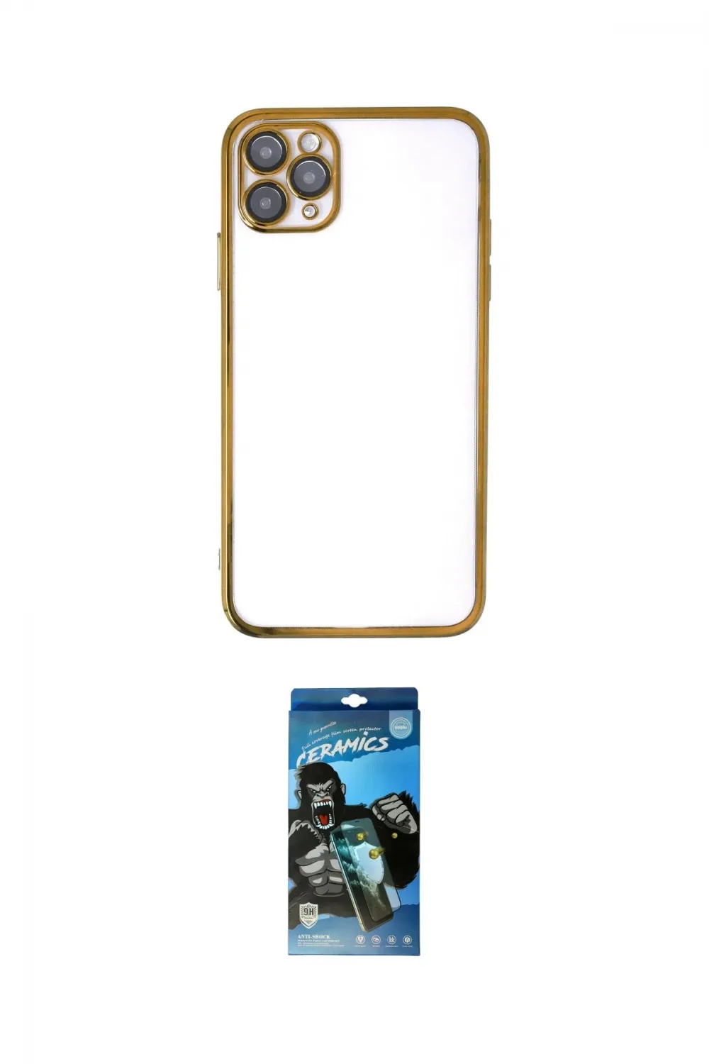 ieg™ iPhone 11 Pro Kılıf Vadi Minimal - Siyah 34D Izgaralı Cam
