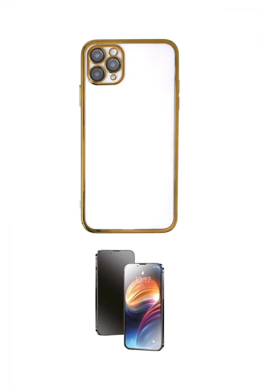 ieg™ iPhone 11 Pro Kılıf Vadi Minimal - Siyah 3D Antistatik Mat Seramik Nano Ekran Koruyucu