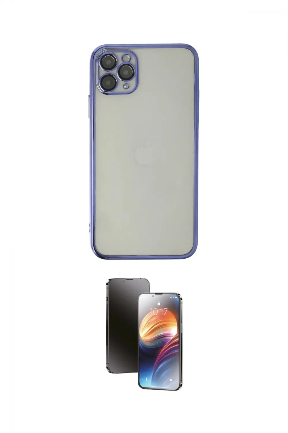 ieg™ iPhone 11 Pro Kılıf Vadi Minimal - Siyah 3D Antistatik Mat Seramik Nano Ekran Koruyucu