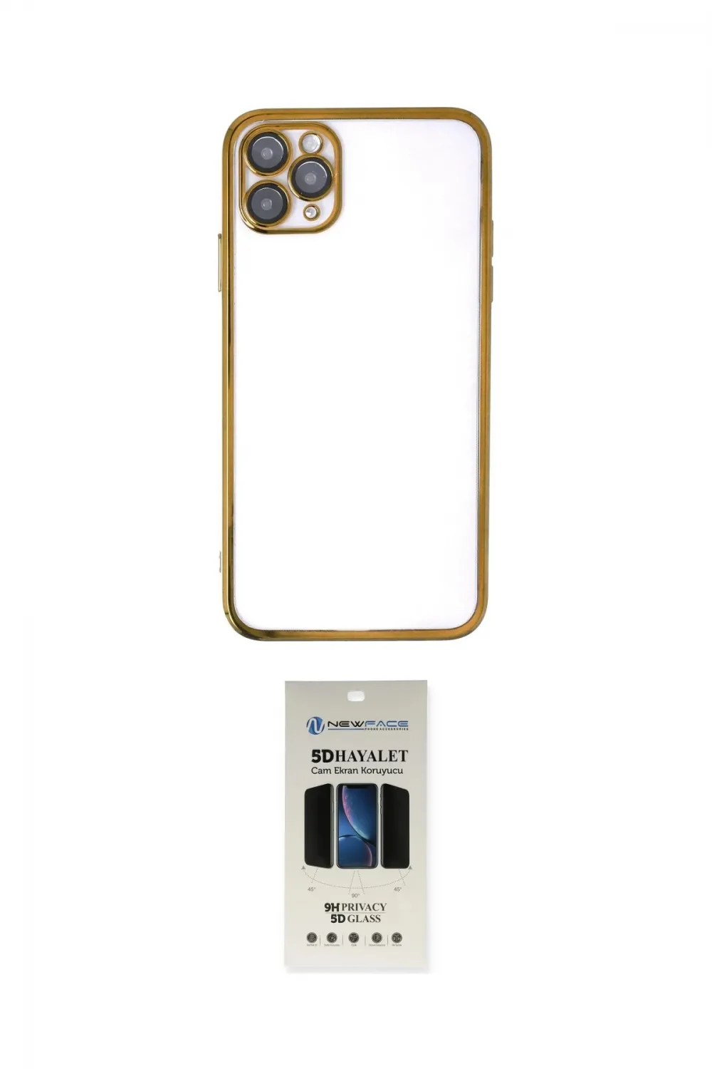 ieg™ iPhone 11 Pro Kılıf Vadi Minimal - Siyah 5D Hayalet Cam Ekran Koruyucu