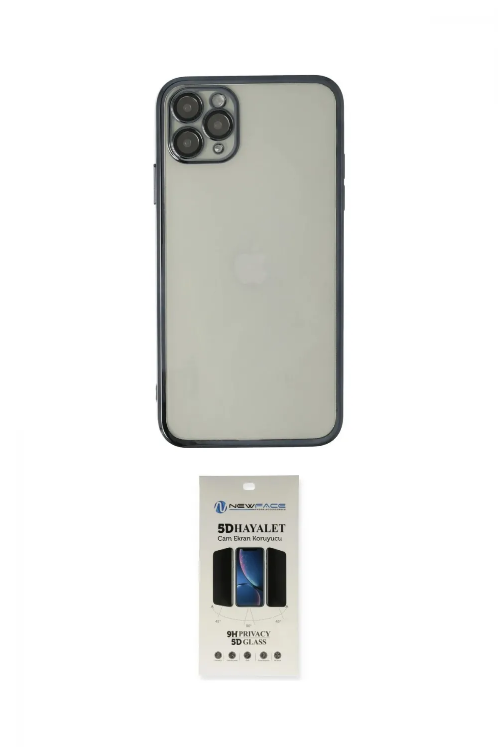 ieg™ iPhone 11 Pro Kılıf Vadi Minimal - Siyah 5D Hayalet Cam Ekran Koruyucu