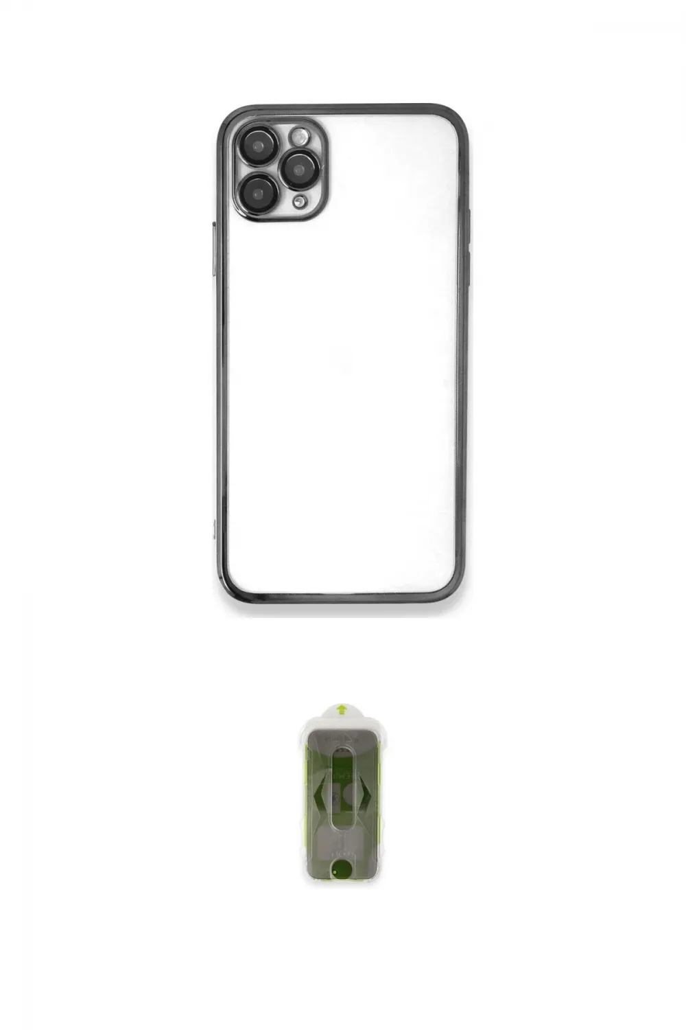 ieg™ iPhone 11 Pro Kılıf Vadi Minimal - Siyah Joko Magic 5D Hayalet Cam