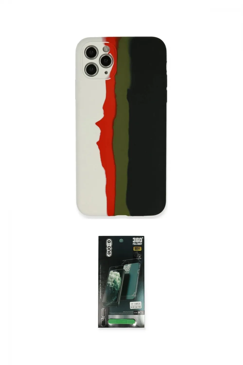 ieg™ iPhone 11 Pro Kılıf Yadigar Çizgi - Siyah 360 Mat Full Body Arka Koruyucu