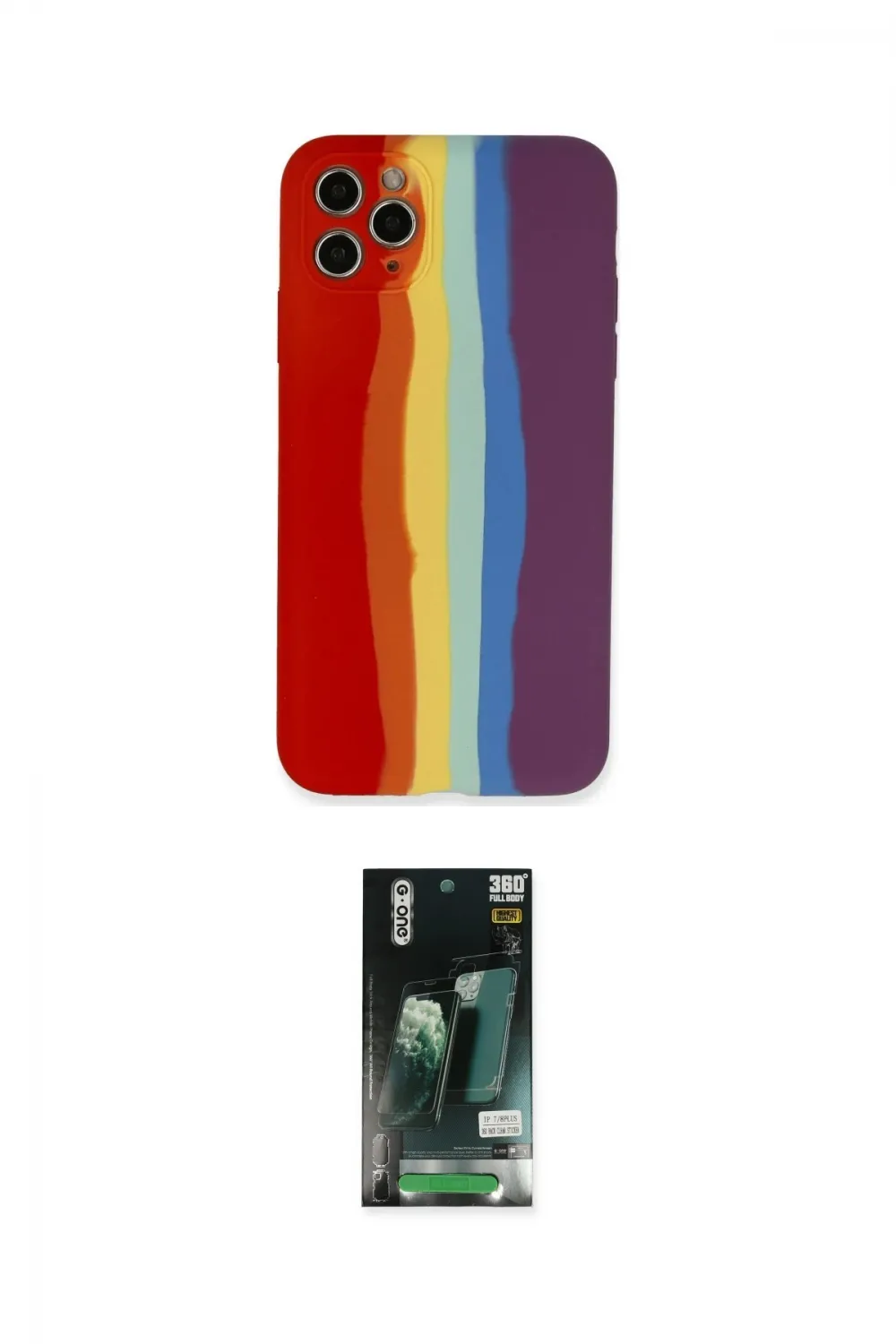 ieg™ iPhone 11 Pro Kılıf Yadigar Çizgi - Siyah 360 Mat Full Body Arka Koruyucu