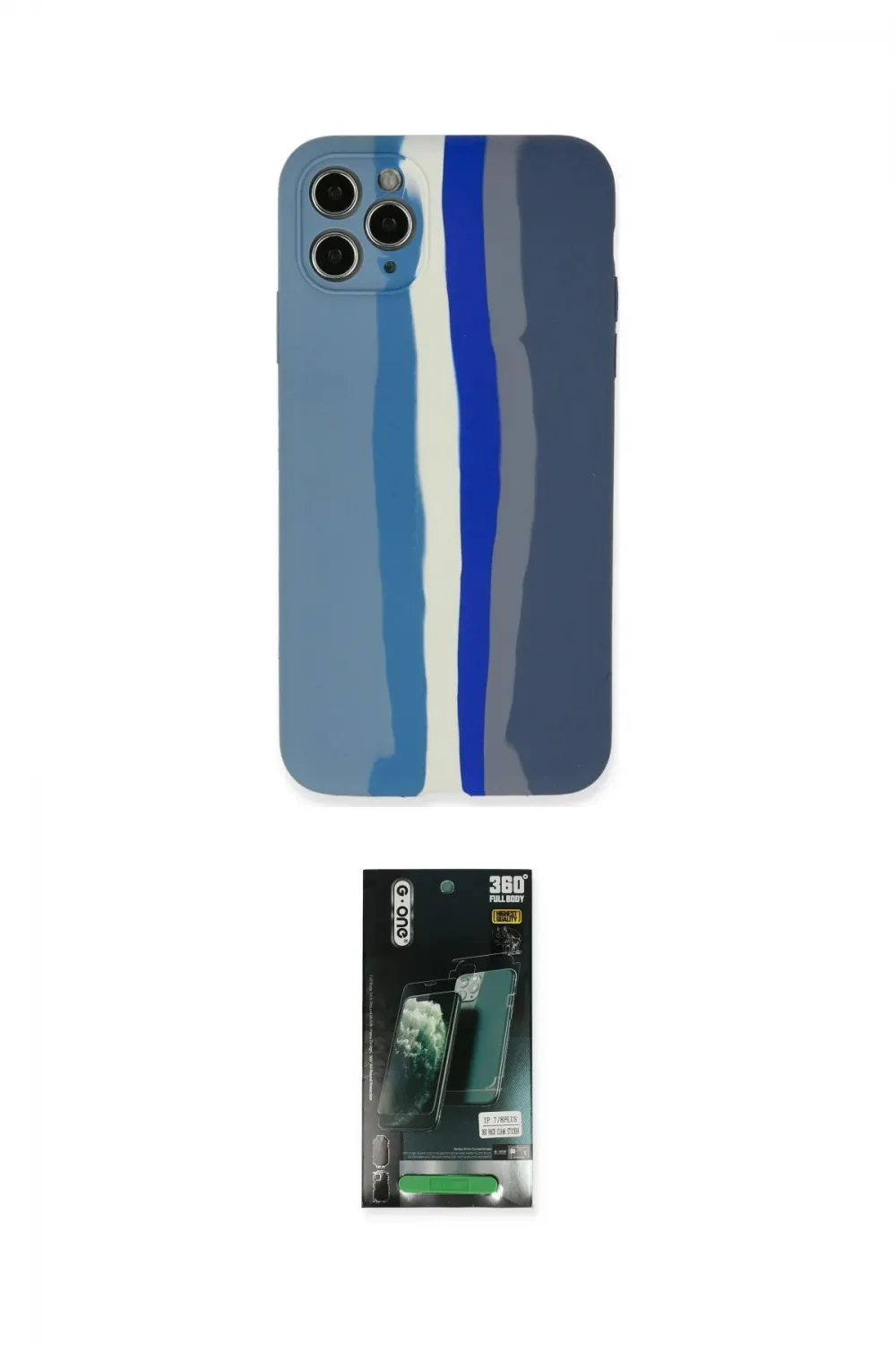 ieg™ iPhone 11 Pro Kılıf Yadigar Çizgi - Siyah 360 Mat Full Body Arka Koruyucu