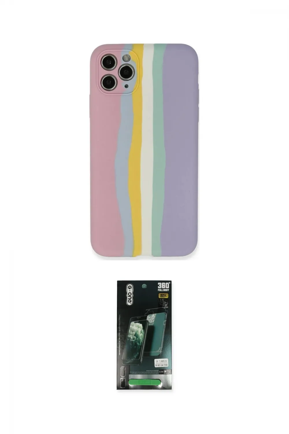 ieg™ iPhone 11 Pro Kılıf Yadigar Çizgi - Siyah 360 Mat Full Body Arka Koruyucu