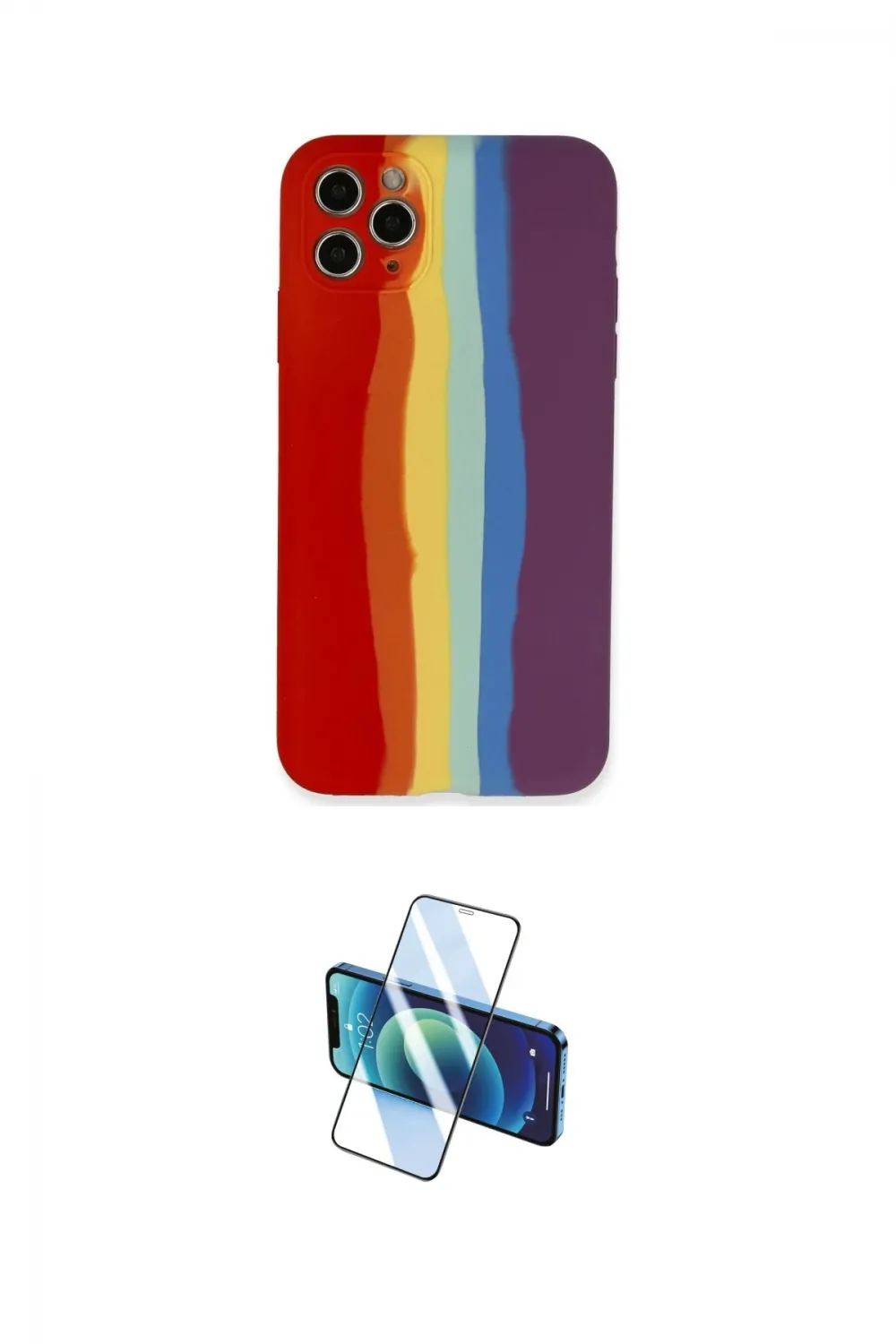 ieg™ iPhone 11 Pro Kılıf Yadigar Çizgi - Siyah 3D Antistatik Seramik Nano Ekran Koruyucu