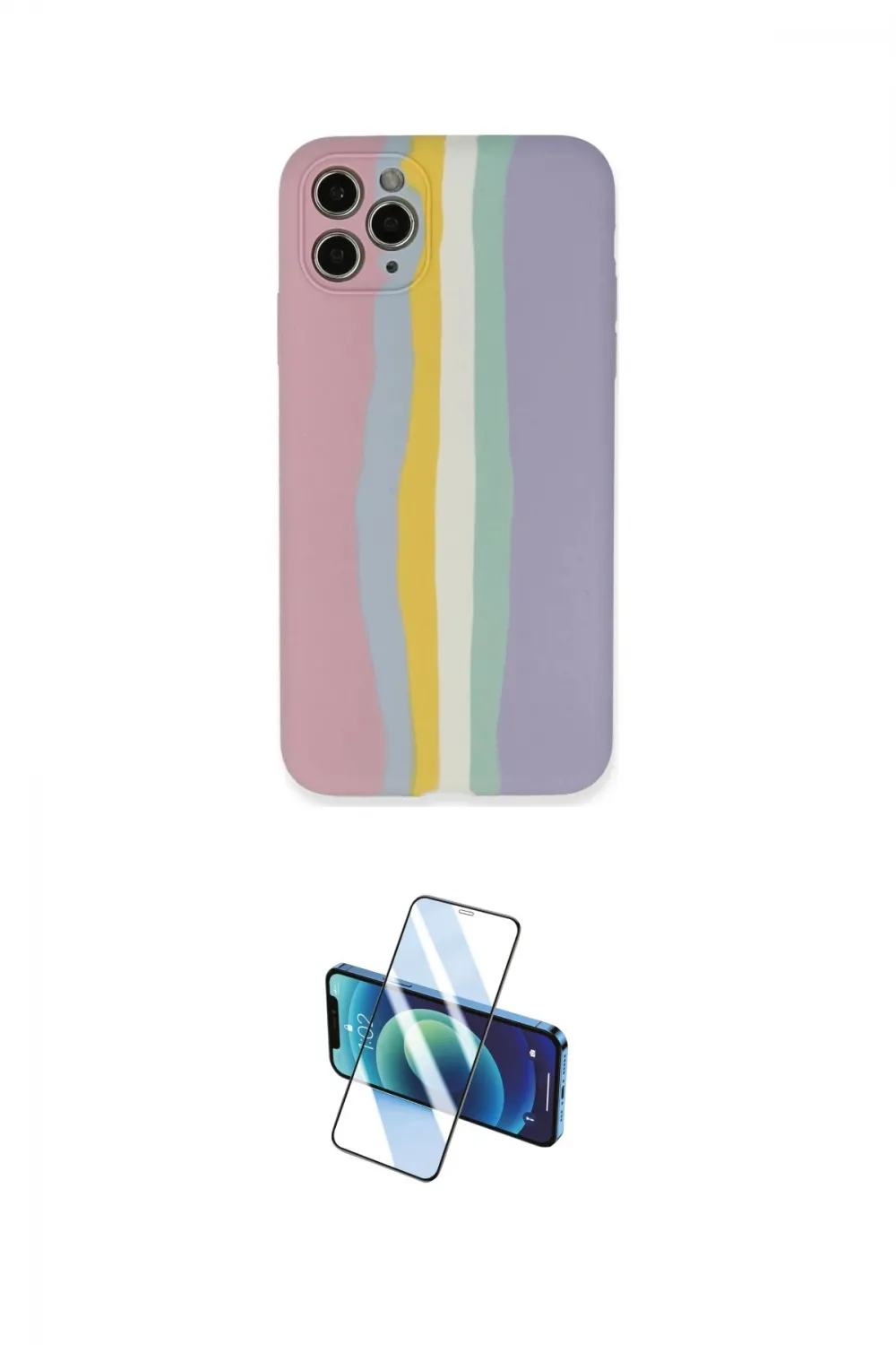 ieg™ iPhone 11 Pro Kılıf Yadigar Çizgi - Siyah 3D Antistatik Seramik Nano Ekran Koruyucu