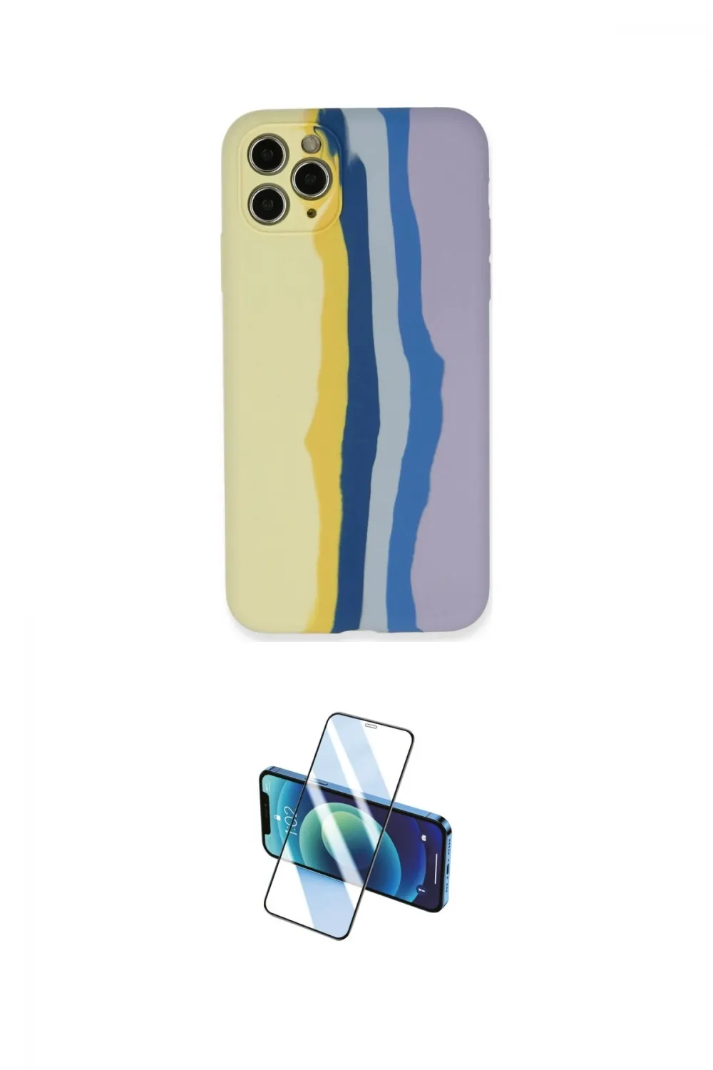 ieg™ iPhone 11 Pro Kılıf Yadigar Çizgi - Siyah 3D Antistatik Seramik Nano Ekran Koruyucu
