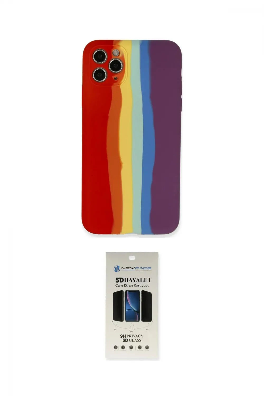 ieg™ iPhone 11 Pro Kılıf Yadigar Çizgi - Siyah 5D Hayalet Cam Ekran Koruyucu