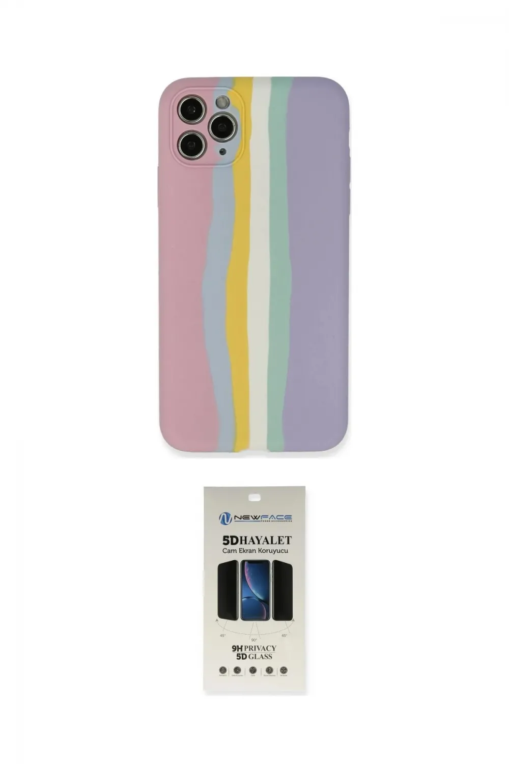 ieg™ iPhone 11 Pro Kılıf Yadigar Çizgi - Siyah 5D Hayalet Cam Ekran Koruyucu