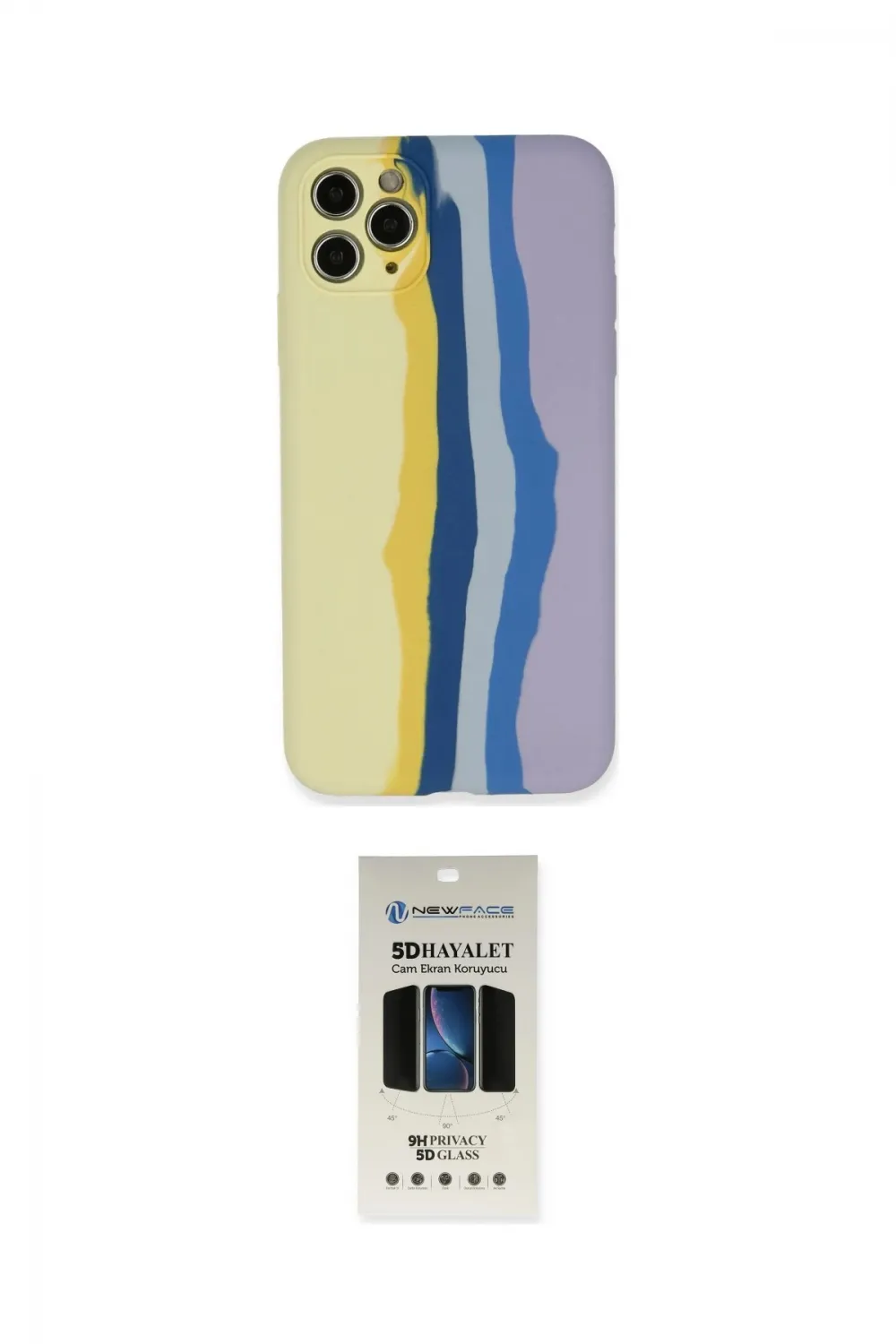 ieg™ iPhone 11 Pro Kılıf Yadigar Çizgi - Siyah 5D Hayalet Cam Ekran Koruyucu