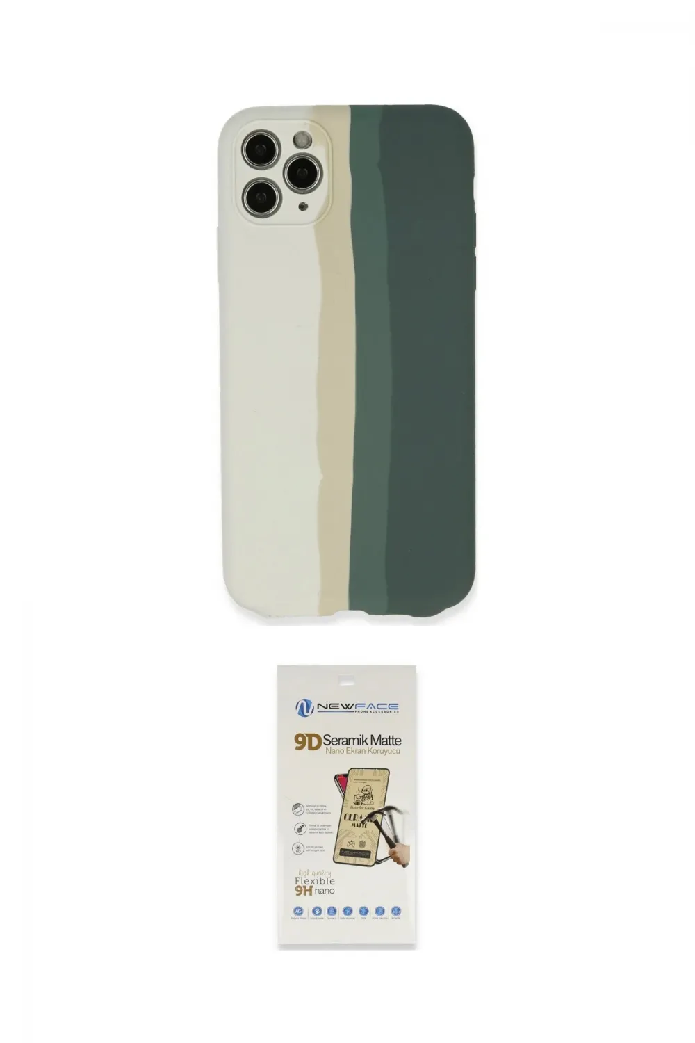 ieg™ iPhone 11 Pro Kılıf Yadigar Çizgi - Siyah Mat Seramik Nano Ekran Koruyucu