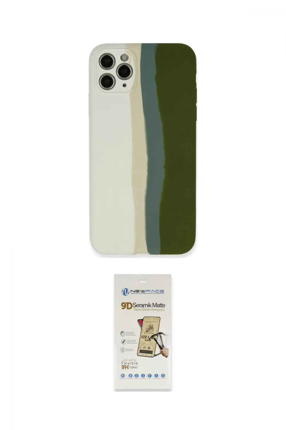 ieg™ iPhone 11 Pro Kılıf Yadigar Çizgi - Siyah Mat Seramik Nano Ekran Koruyucu