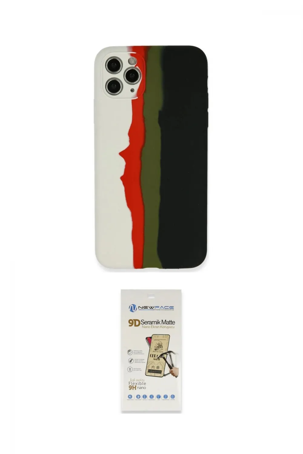 ieg™ iPhone 11 Pro Kılıf Yadigar Çizgi - Siyah Mat Seramik Nano Ekran Koruyucu
