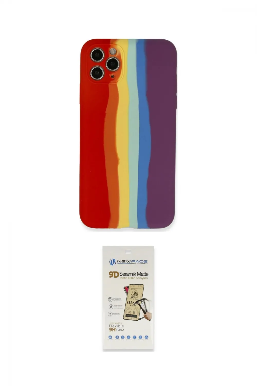 ieg™ iPhone 11 Pro Kılıf Yadigar Çizgi - Siyah Mat Seramik Nano Ekran Koruyucu