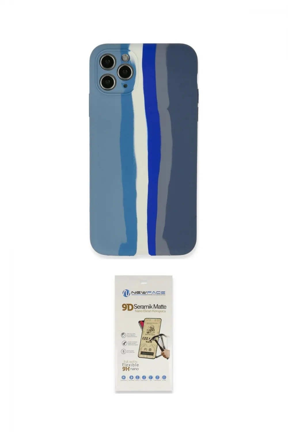 ieg™ iPhone 11 Pro Kılıf Yadigar Çizgi - Siyah Mat Seramik Nano Ekran Koruyucu