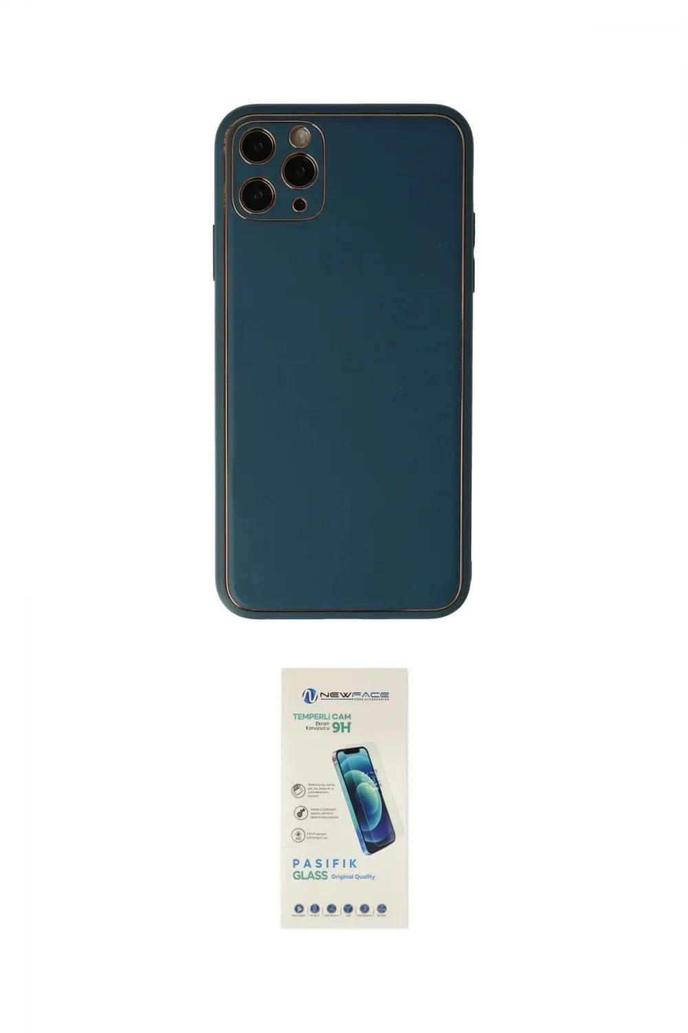 ieg™ iPhone 11 Pro Kılıf Yadigar Klasik - Şeffaf Pasifik Cam Ekran Koruyucu