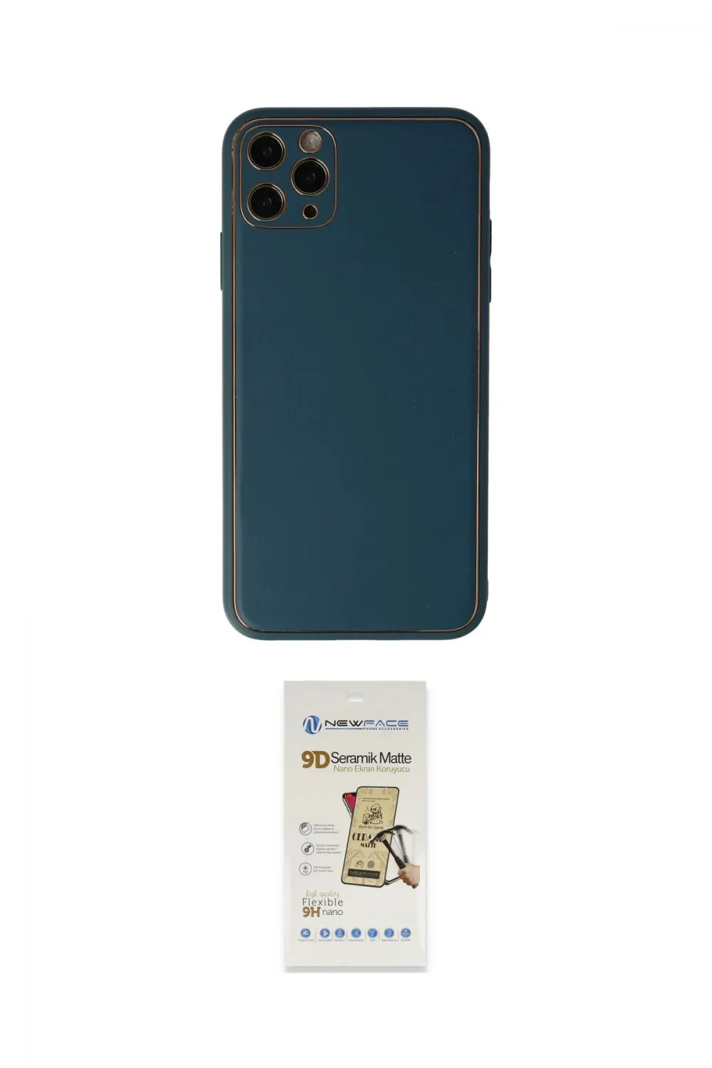 ieg™ iPhone 11 Pro Kılıf Yadigar Klasik - Siyah Mat Seramik Nano Ekran Koruyucu