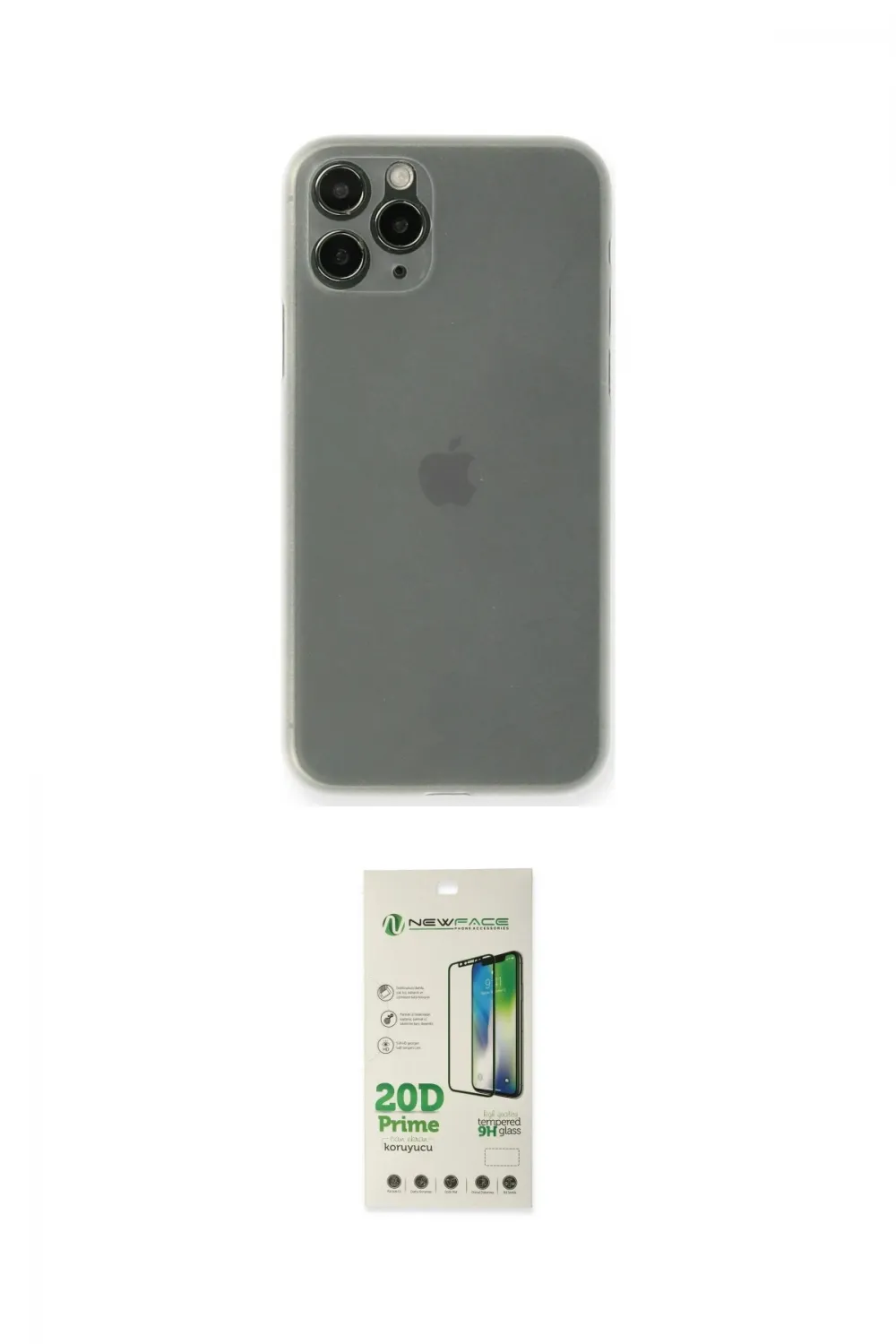 ieg™ iPhone 11 Pro Kılıf Yadigar Yansıma Serisi - Siyah 20D Premium Cam Ekran Koruyucu