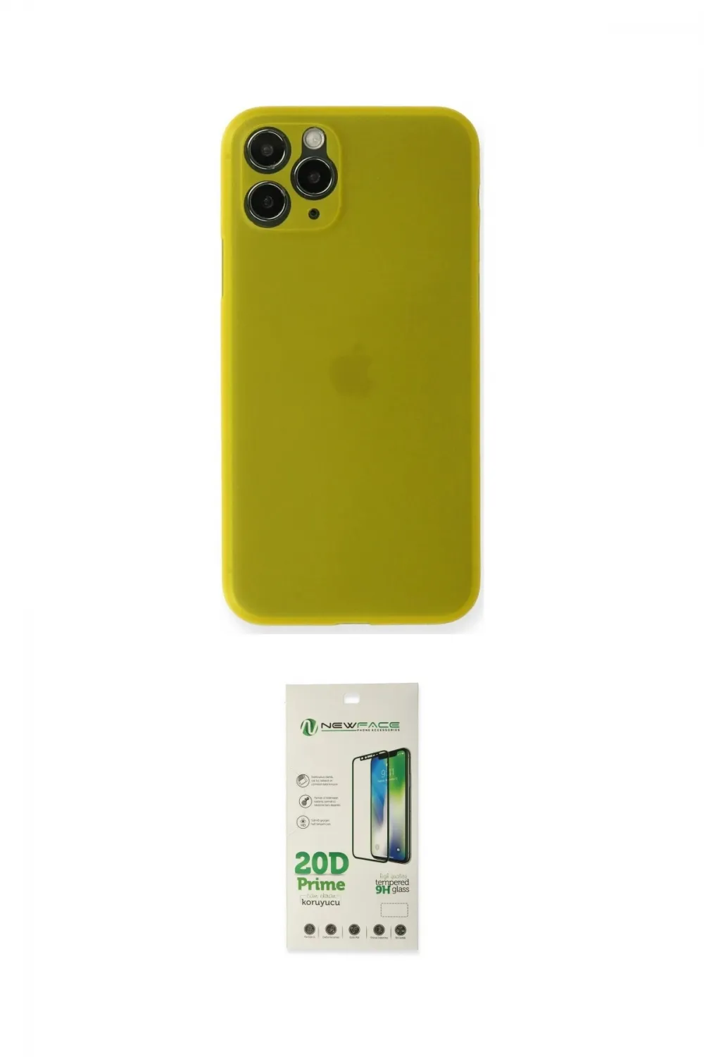 ieg™ iPhone 11 Pro Kılıf Yadigar Yansıma Serisi - Siyah 20D Premium Cam Ekran Koruyucu