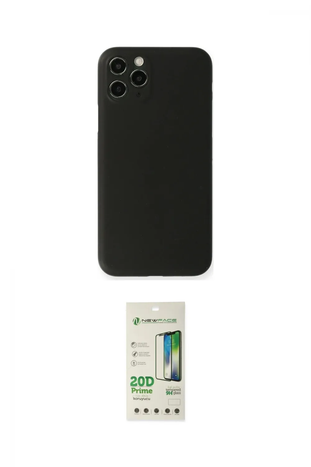 ieg™ iPhone 11 Pro Kılıf Yadigar Yansıma Serisi - Siyah 20D Premium Cam Ekran Koruyucu