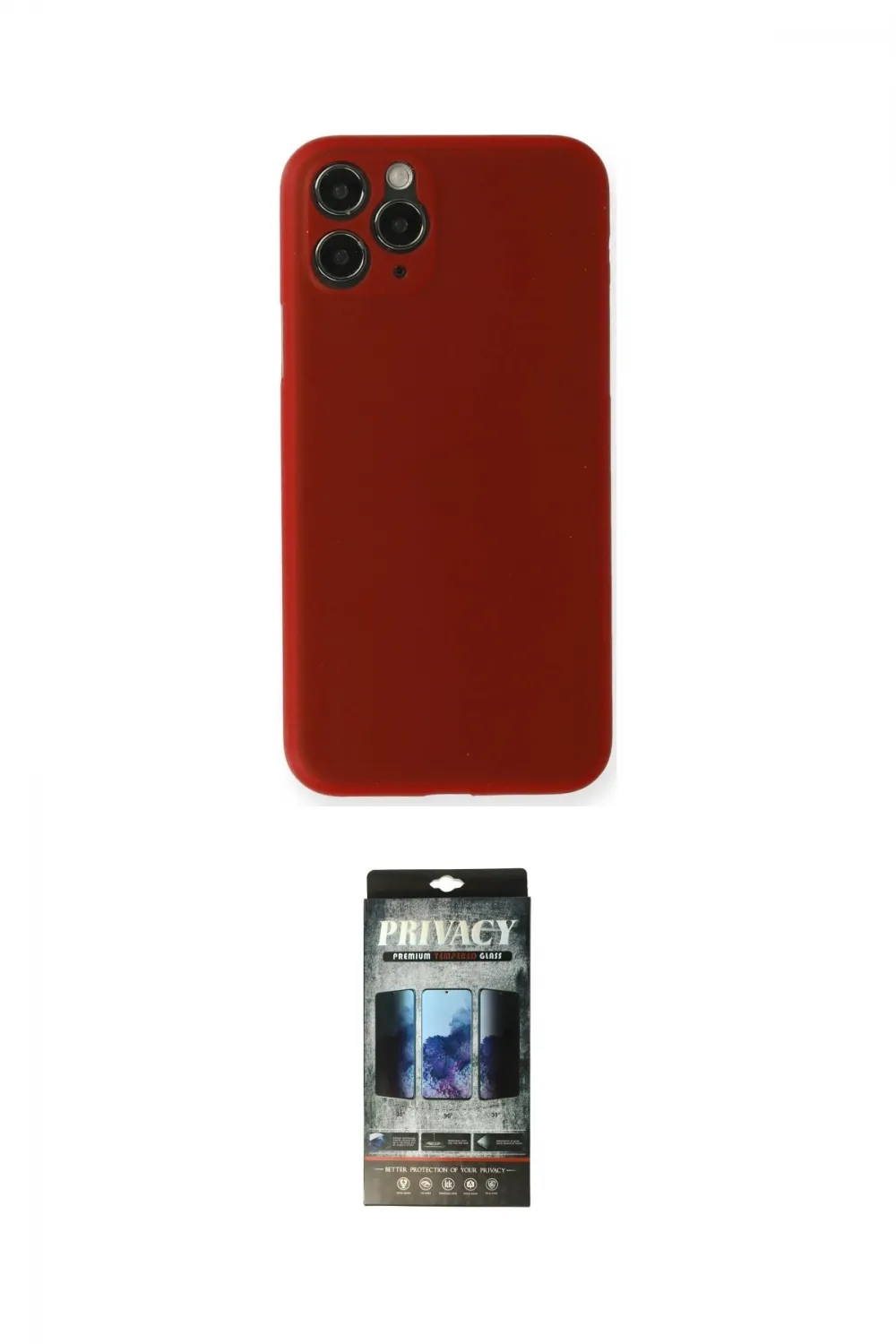 ieg™ iPhone 11 Pro Kılıf Yadigar Yansıma Serisi - Siyah 34D Hayalet Izgaralı Cam