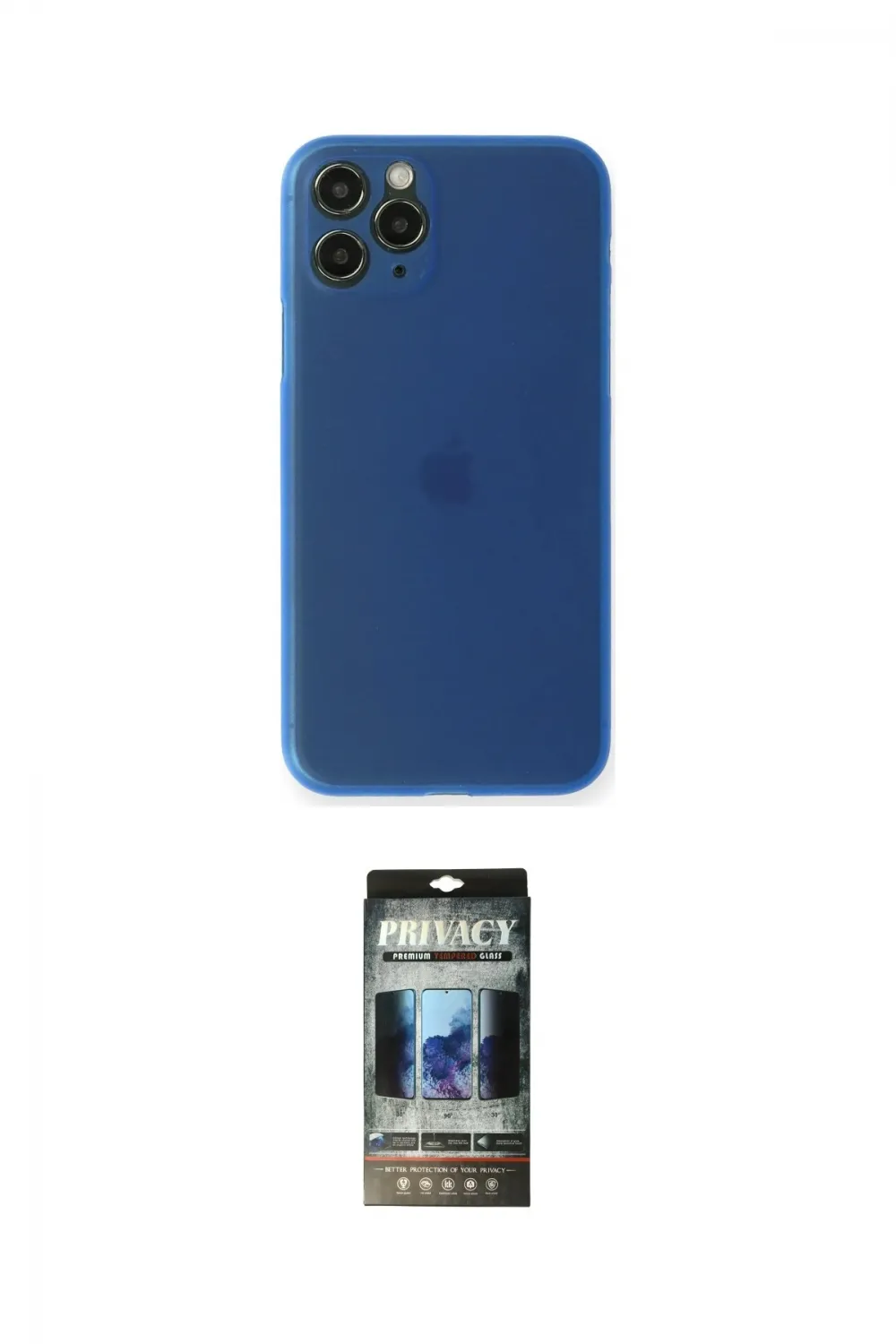 ieg™ iPhone 11 Pro Kılıf Yadigar Yansıma Serisi - Siyah 34D Hayalet Izgaralı Cam
