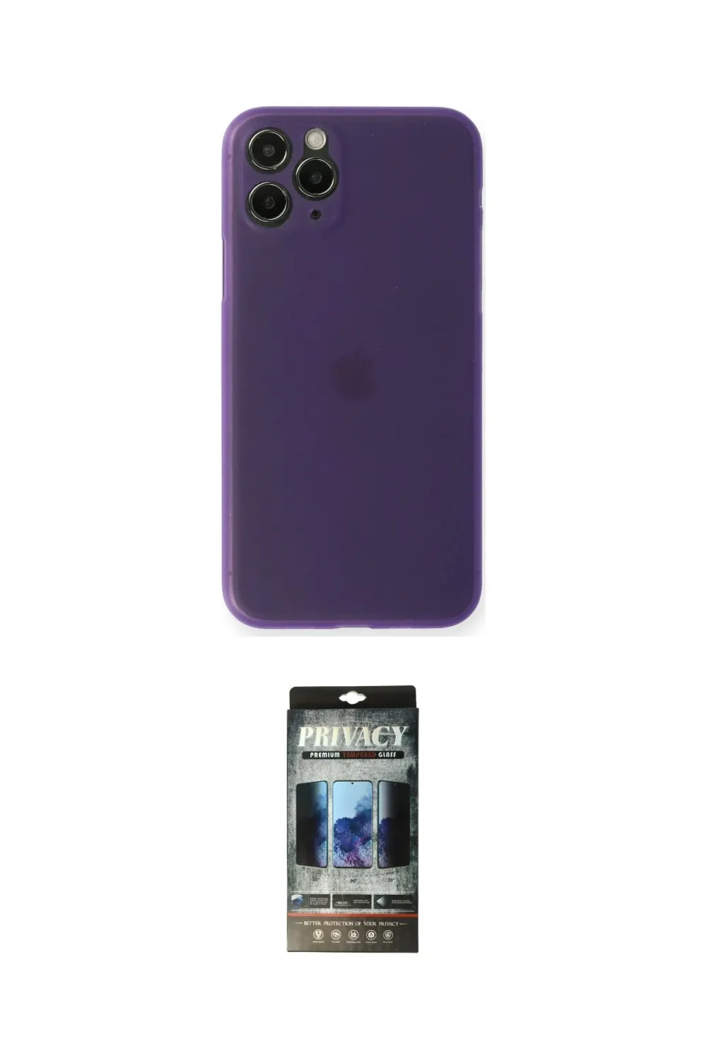 ieg™ iPhone 11 Pro Kılıf Yadigar Yansıma Serisi - Siyah 34D Hayalet Izgaralı Cam