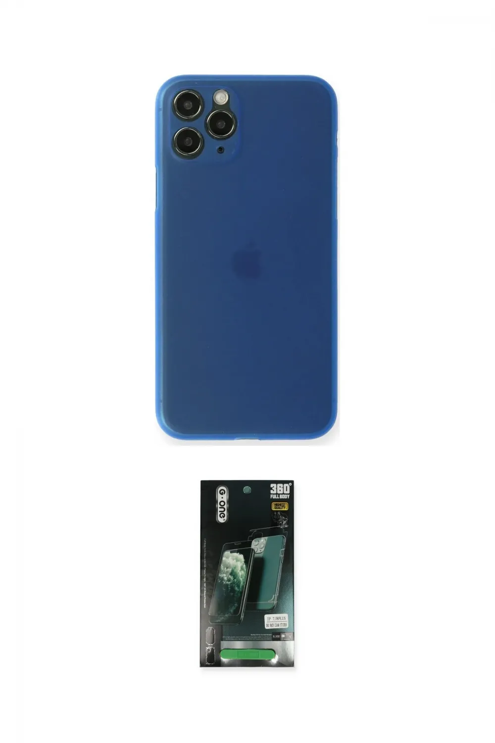 ieg™ iPhone 11 Pro Kılıf Yadigar Yansıma Serisi - Siyah 360 Mat Full Body Arka Koruyucu