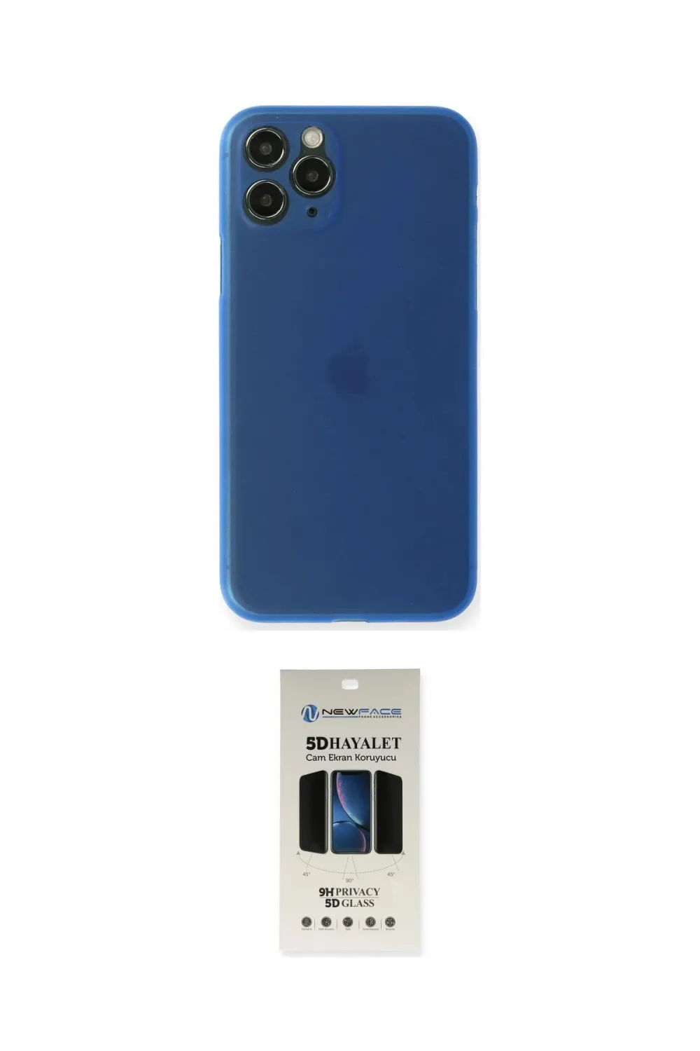 ieg™ iPhone 11 Pro Kılıf Yadigar Yansıma Serisi - Siyah 5D Hayalet Cam Ekran Koruyucu