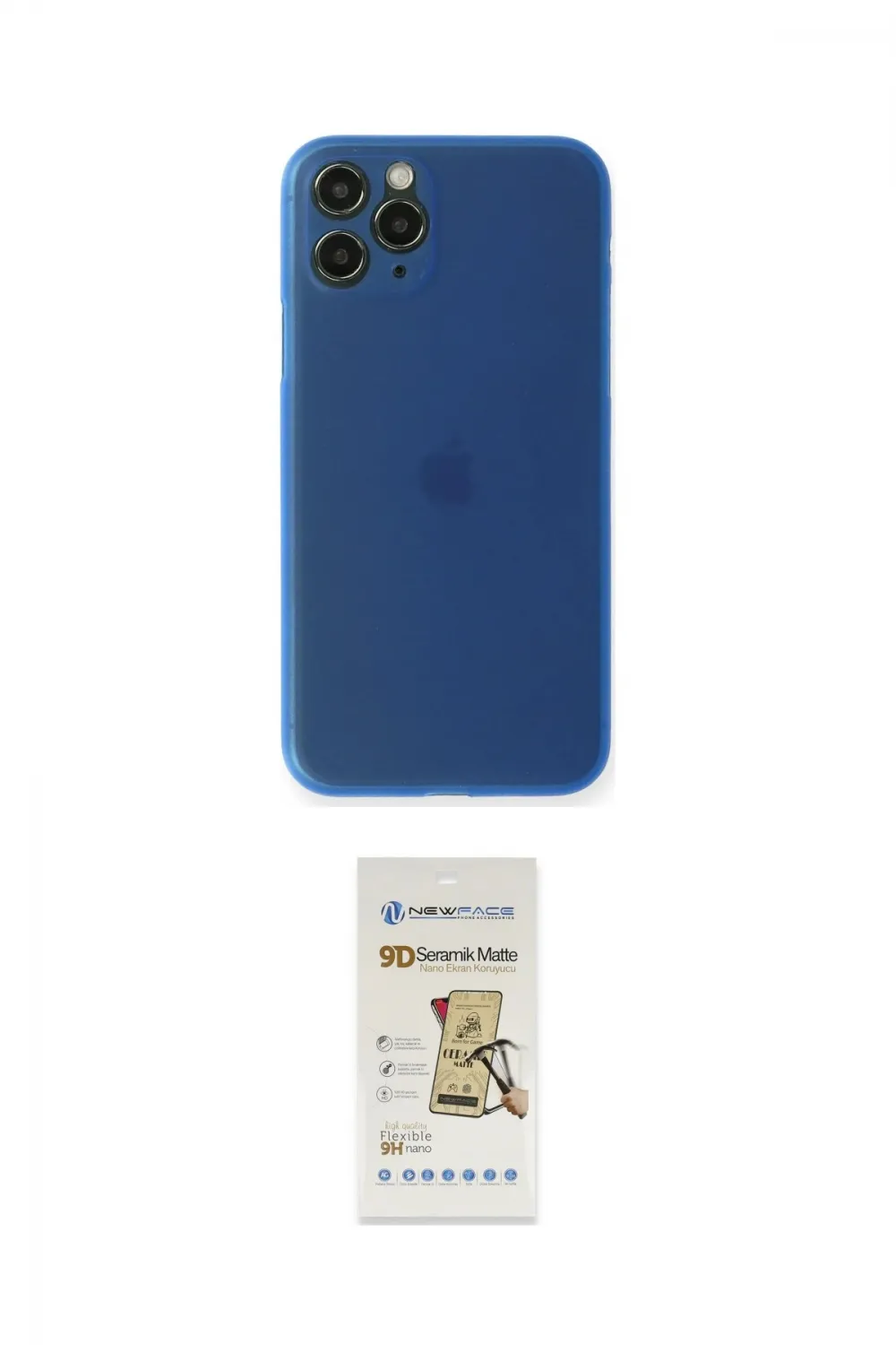 ieg™ iPhone 11 Pro Kılıf Yadigar Yansıma Serisi - Siyah Mat Seramik Nano Ekran Koruyucu