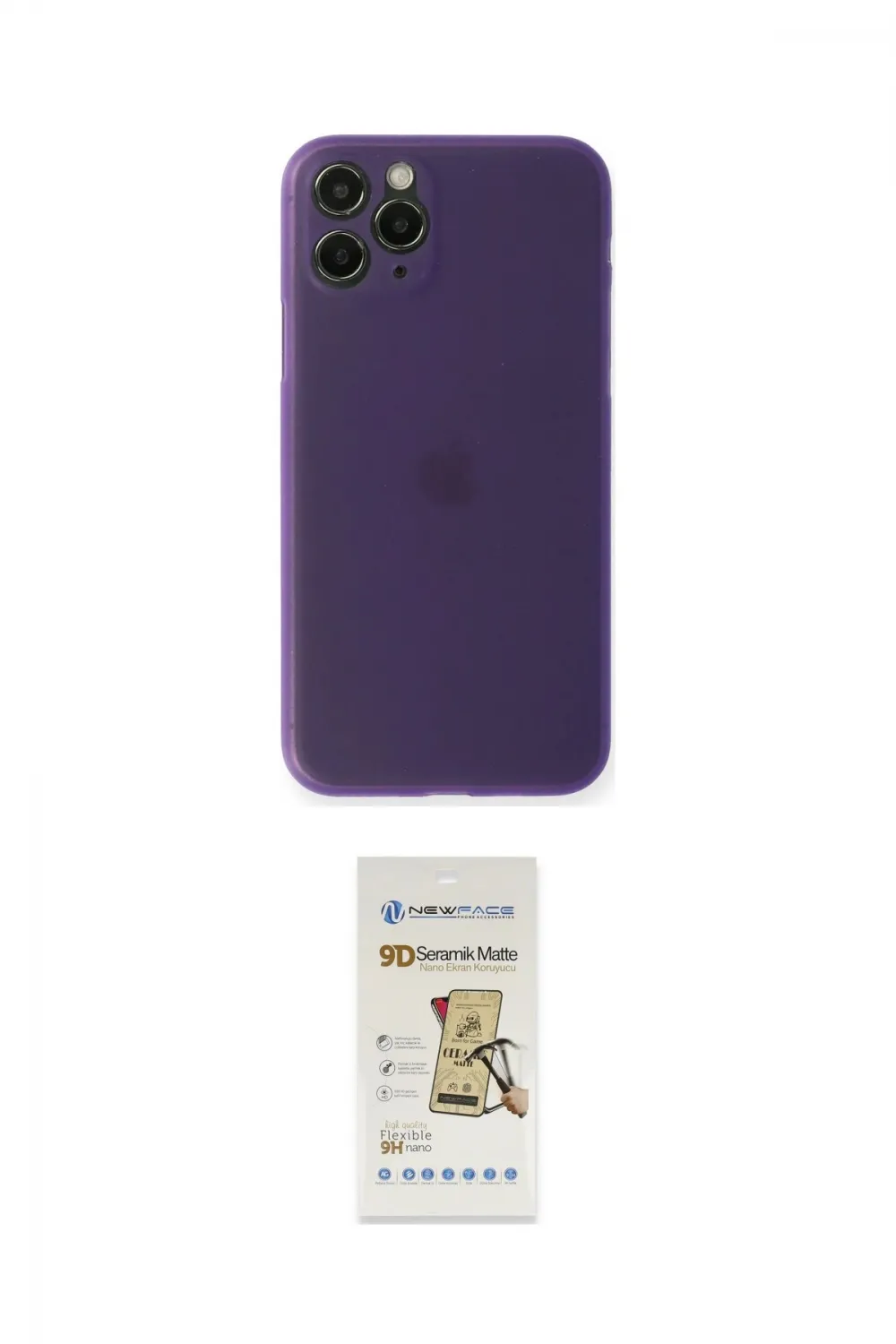 ieg™ iPhone 11 Pro Kılıf Yadigar Yansıma Serisi - Siyah Mat Seramik Nano Ekran Koruyucu