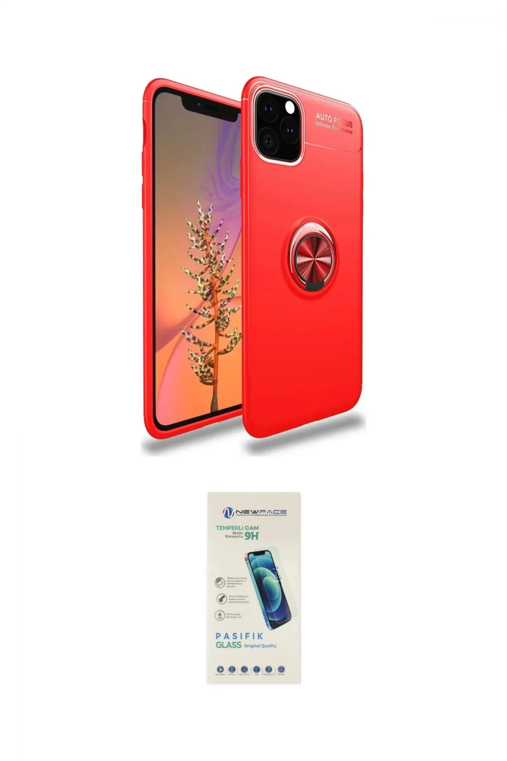 ieg™ iPhone 11 Pro Kılıf Yankı Form Prime - Şeffaf Pasifik Cam Ekran Koruyucu