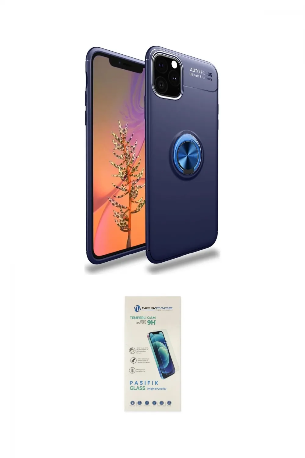ieg™ iPhone 11 Pro Kılıf Yankı Form Prime - Şeffaf Pasifik Cam Ekran Koruyucu