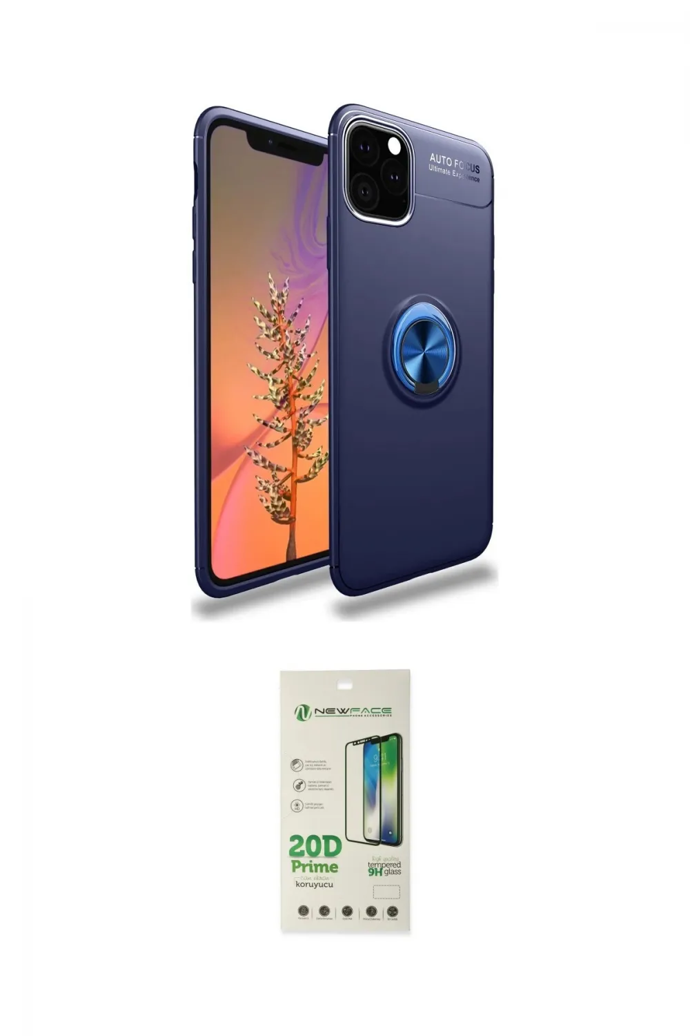 ieg™ iPhone 11 Pro Kılıf Yankı Form Prime - Siyah 20D Premium Cam Ekran Koruyucu