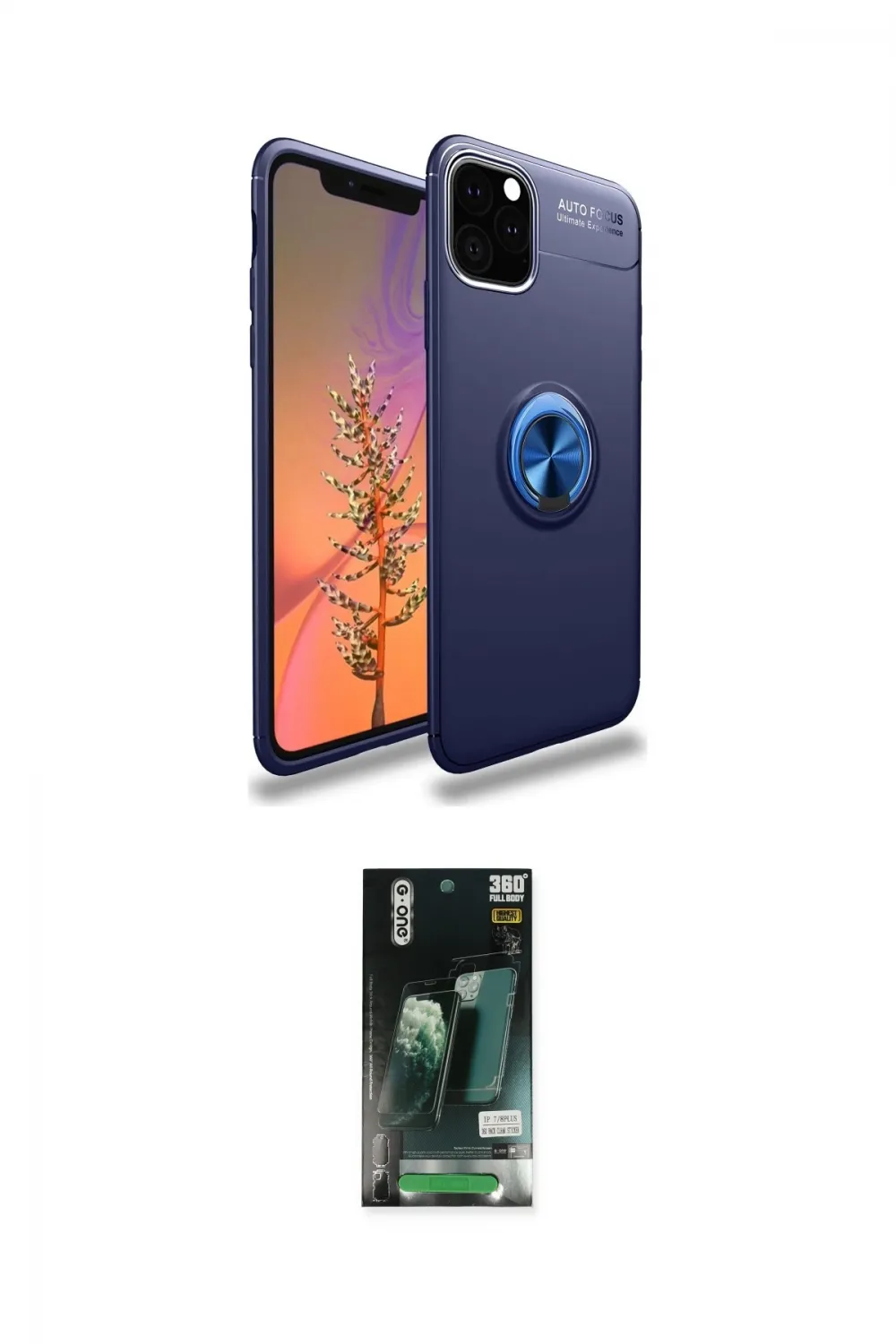 ieg™ iPhone 11 Pro Kılıf Yankı Form Prime - Siyah 360 Mat Full Body Arka Koruyucu