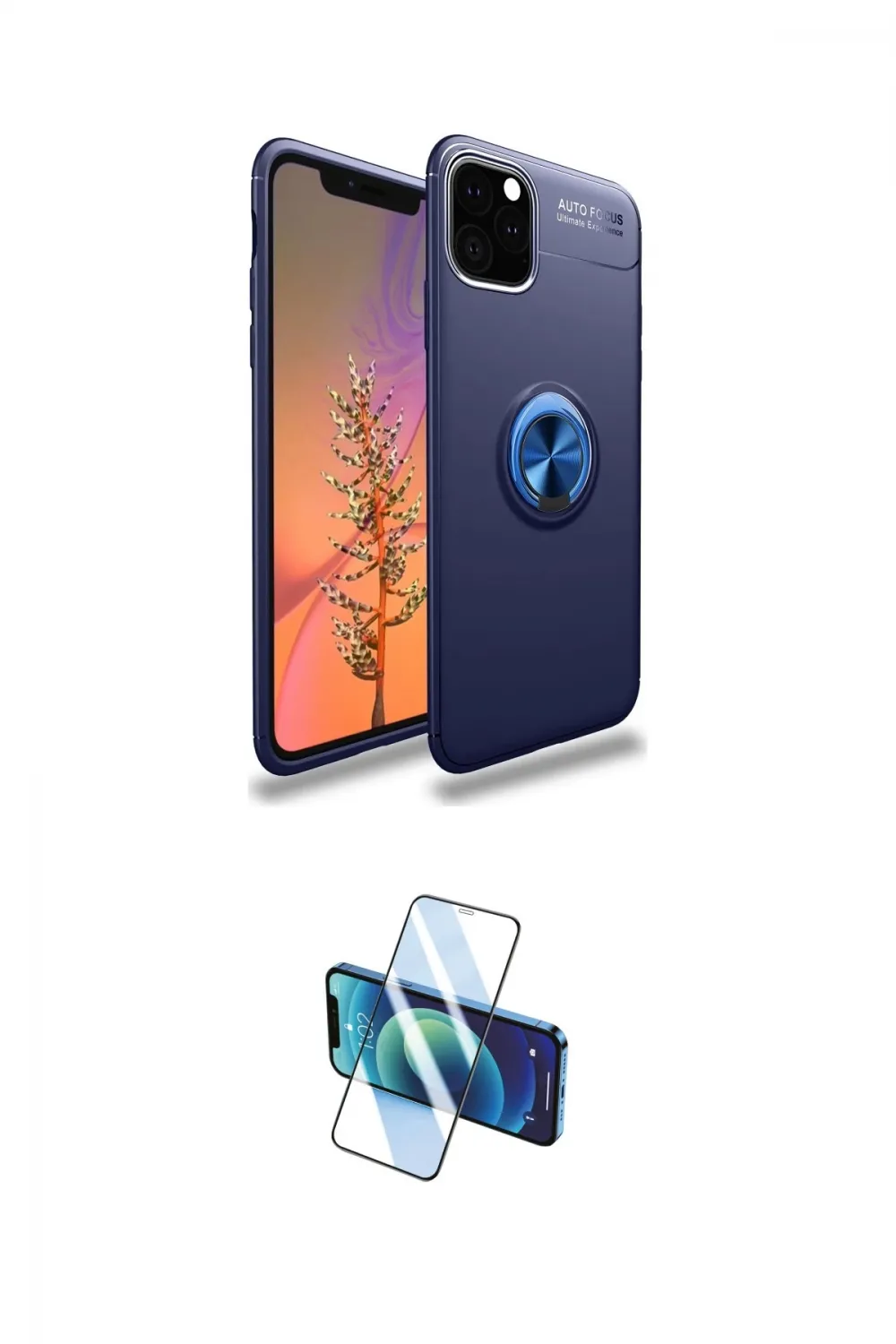 ieg™ iPhone 11 Pro Kılıf Yankı Form Prime - Siyah 3D Antistatik Cam Ekran Koruyucu