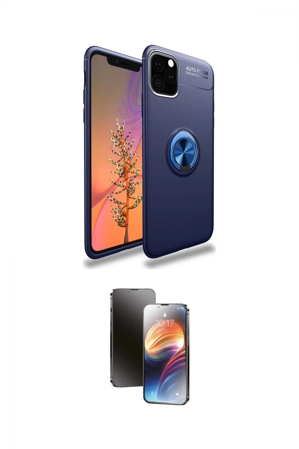 ieg™ iPhone 11 Pro Kılıf Yankı Form Prime - Siyah 3D Antistatik Mat Seramik Nano Ekran Koruyucu